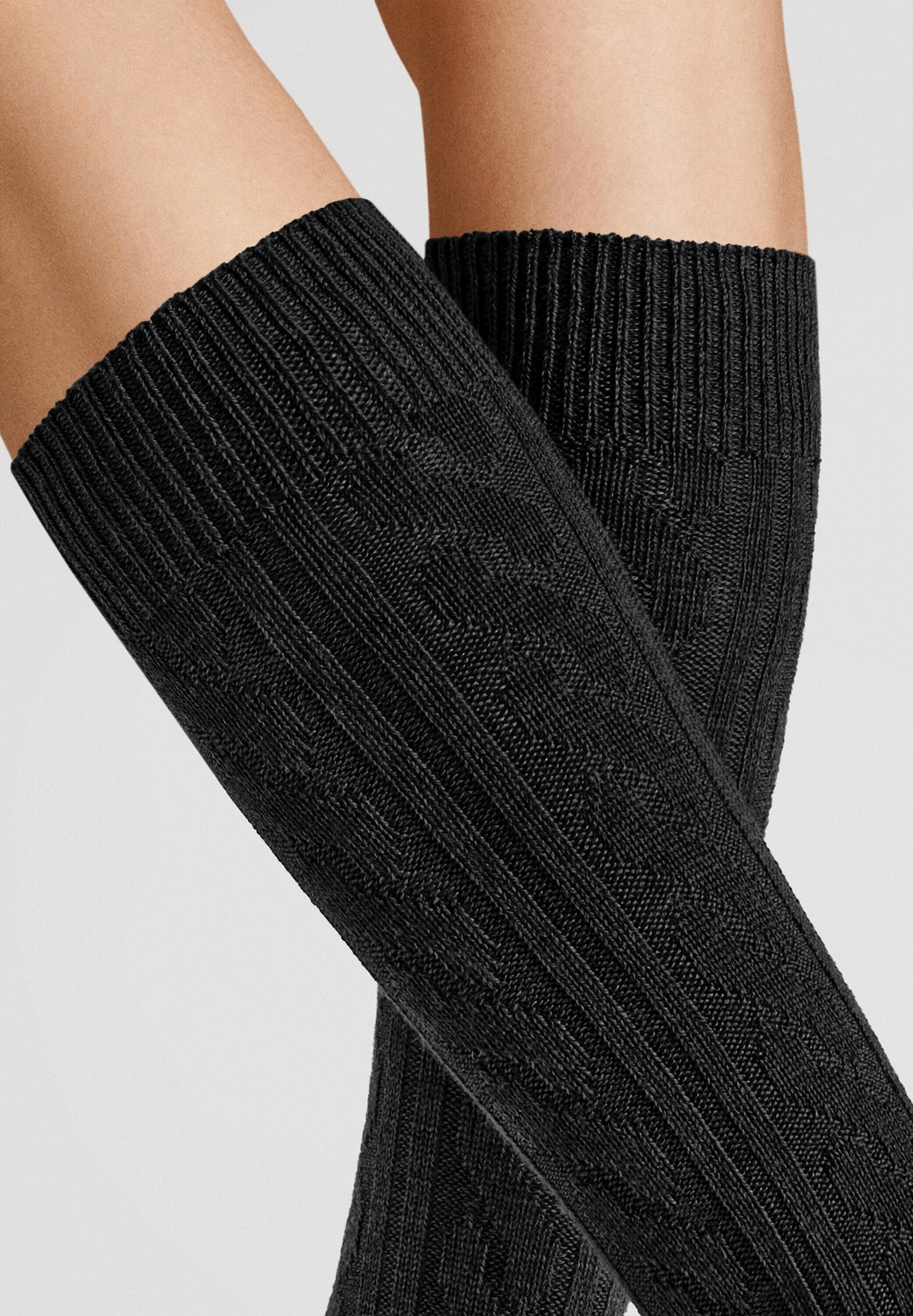 Hudson Kniestrümpfe Winter Plait (1-Paar) Kniestrümpfe mit Zopf-Muster