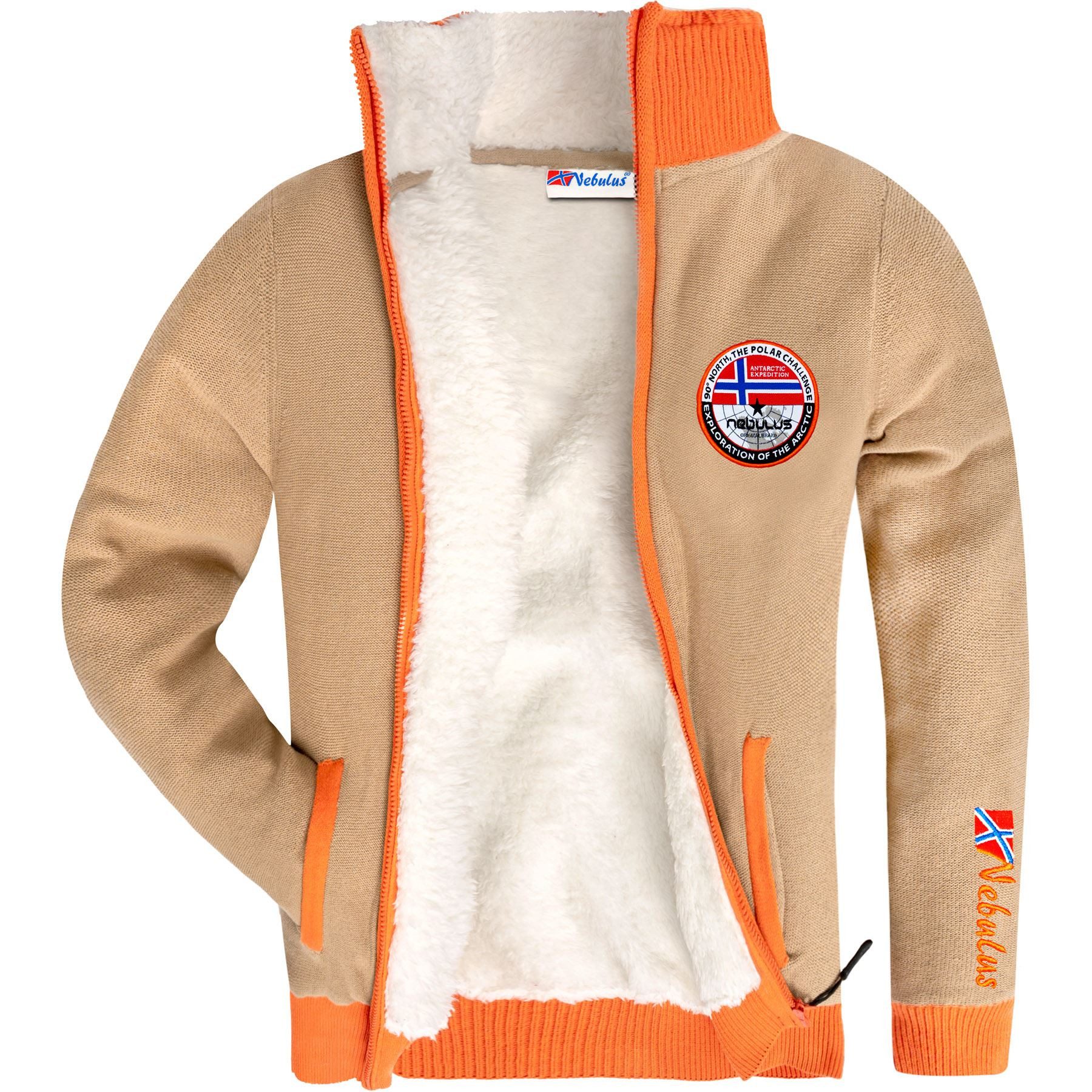 Nebulus Strickjacke STORY, P5580 - Herren, beige, XXL