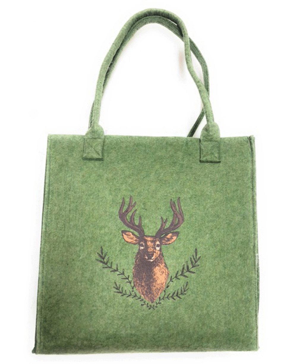 Steinnacher Bärbel Shopper Boltze Filztasche Rudolf olivgrün 42x20cm (1-tlg)