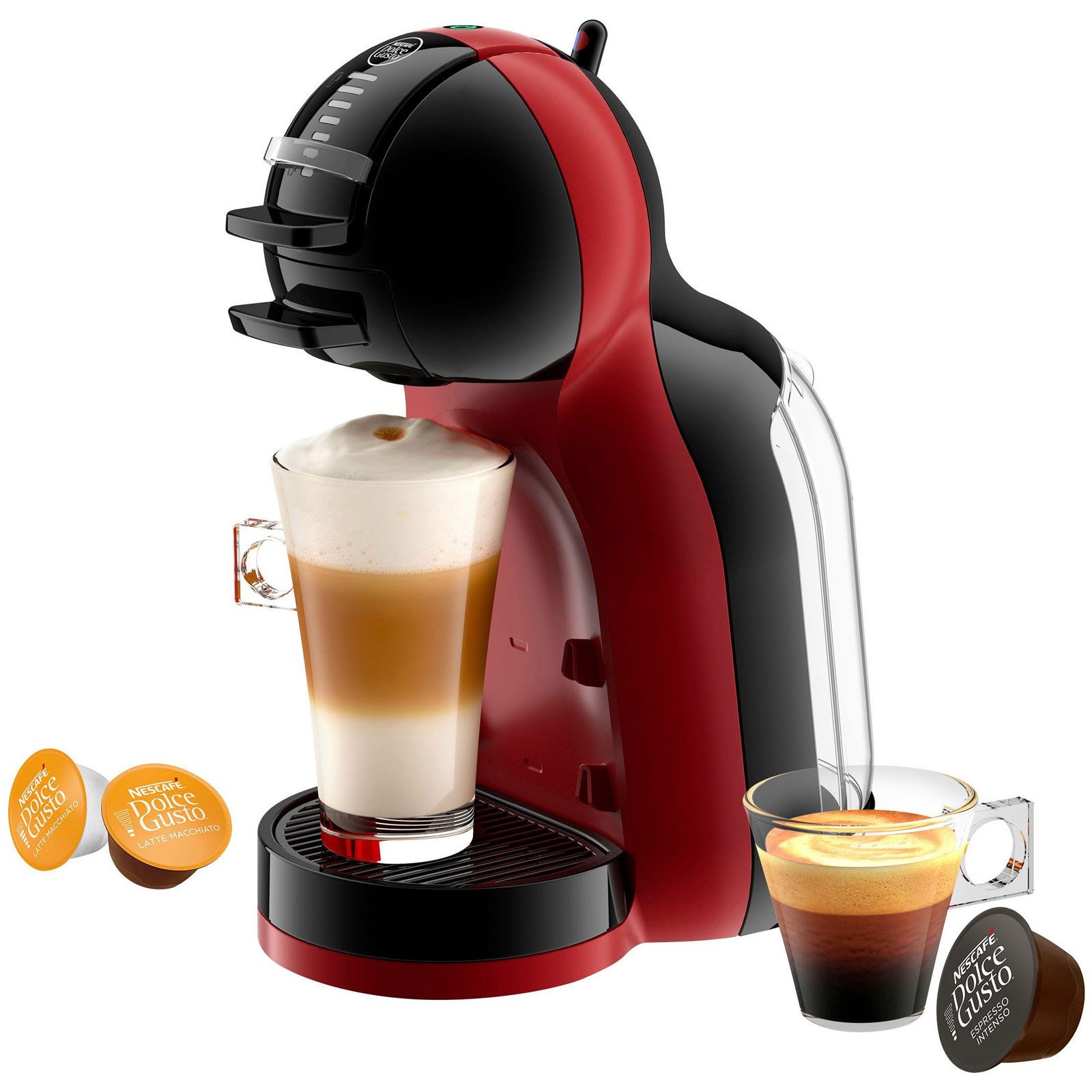 Krups Kapselmaschine KP123H Mini Me, 0.8l Kaffeekanne, Kraftvoll und kompakt