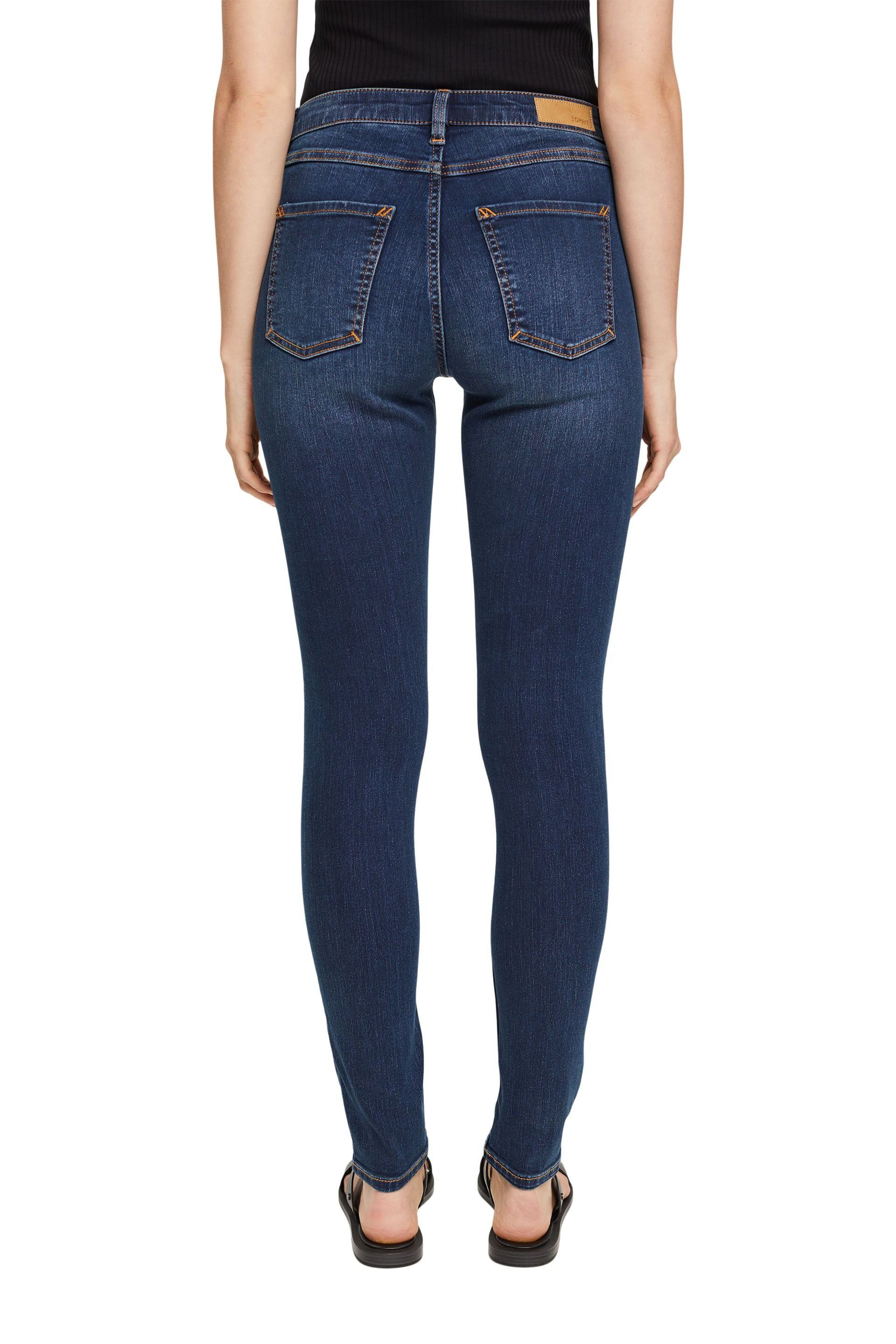 Esprit 5-Pocket-Jeans blue Skinny Fit Jeans washed dark