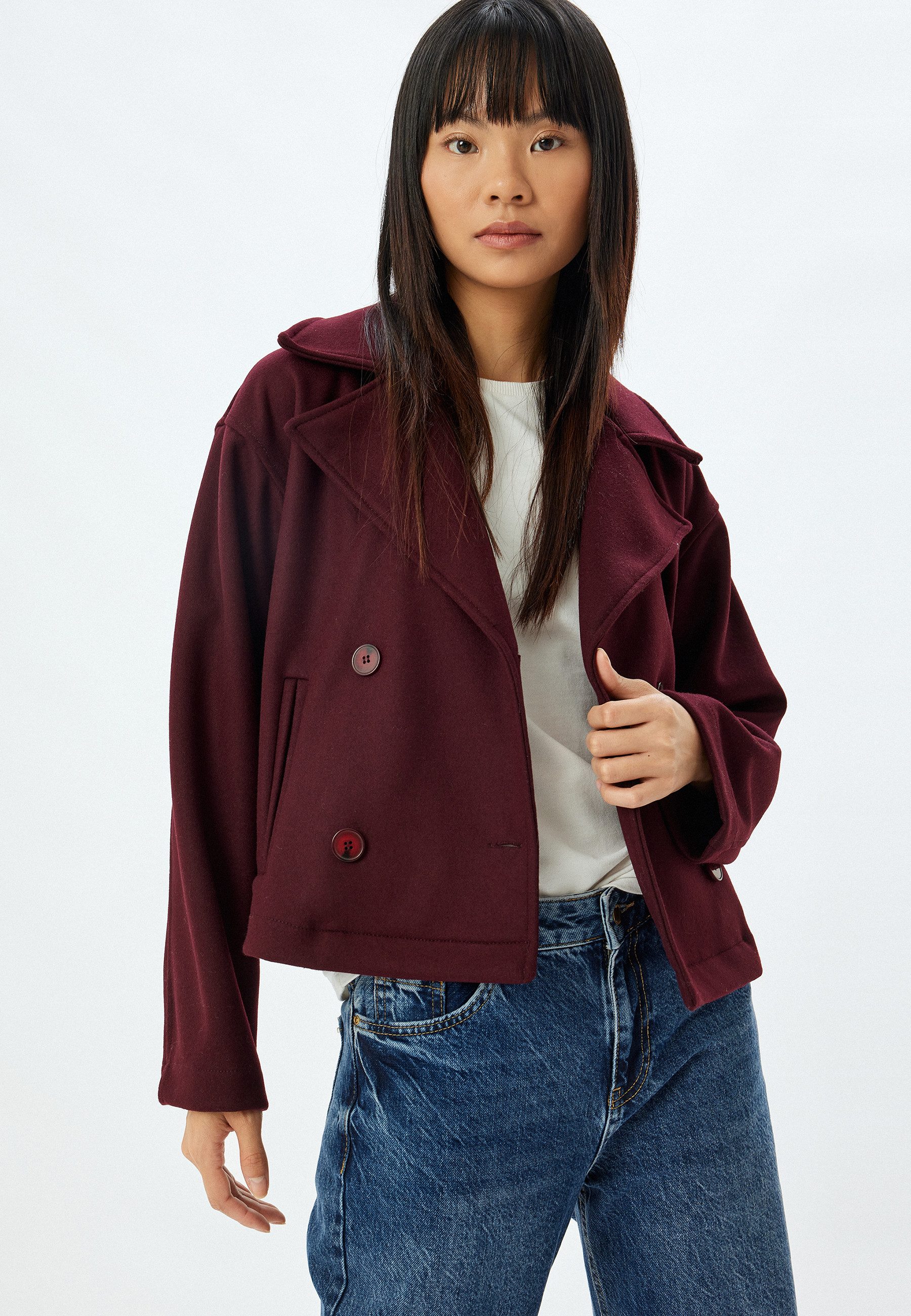 Kurzjacke Oversize Umschlag