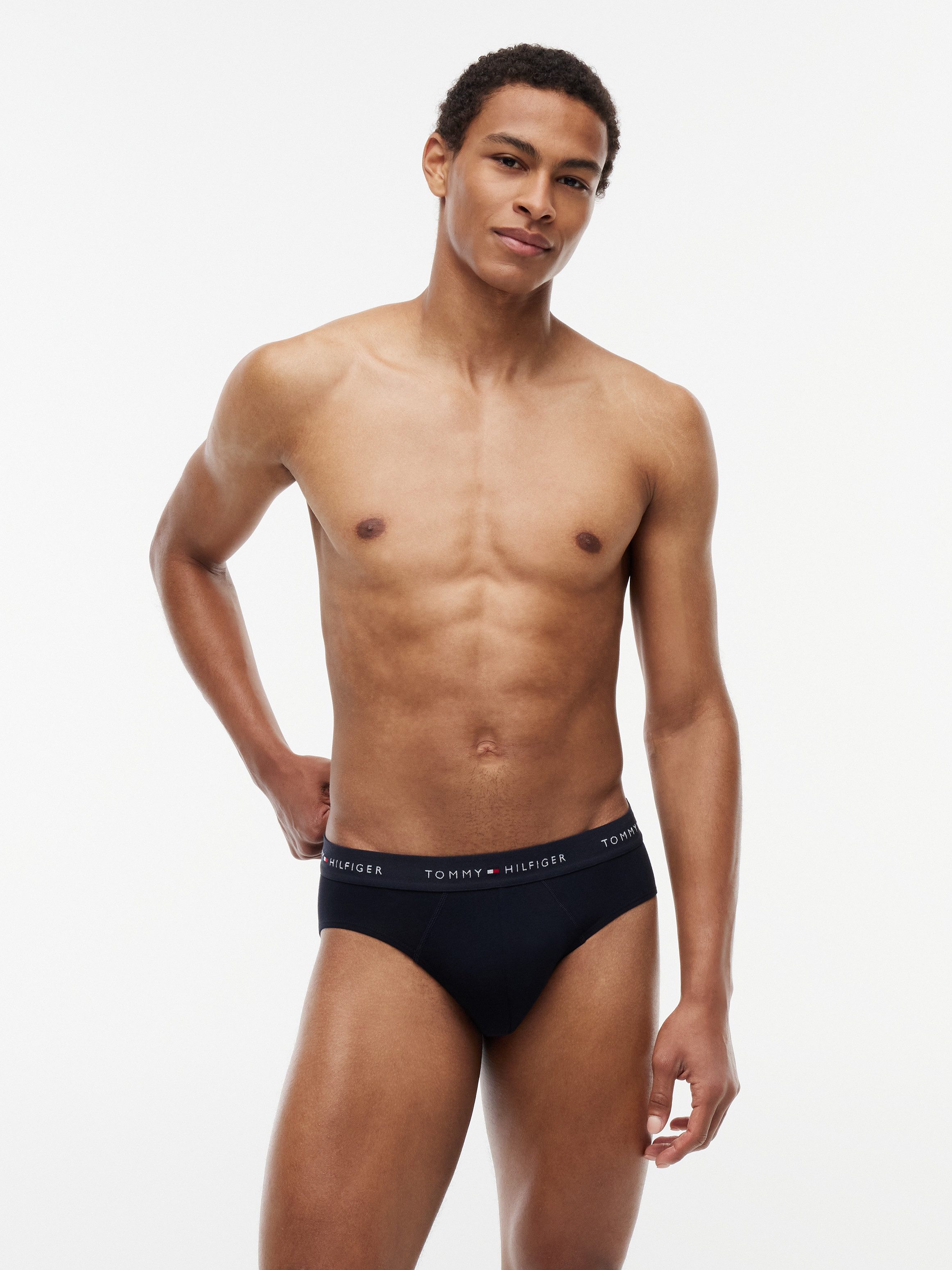 Tommy Hilfiger Underwear Slip 3P BRIEF DTM (Packung, 3-St., 3er) mit Logo-Elastikbund