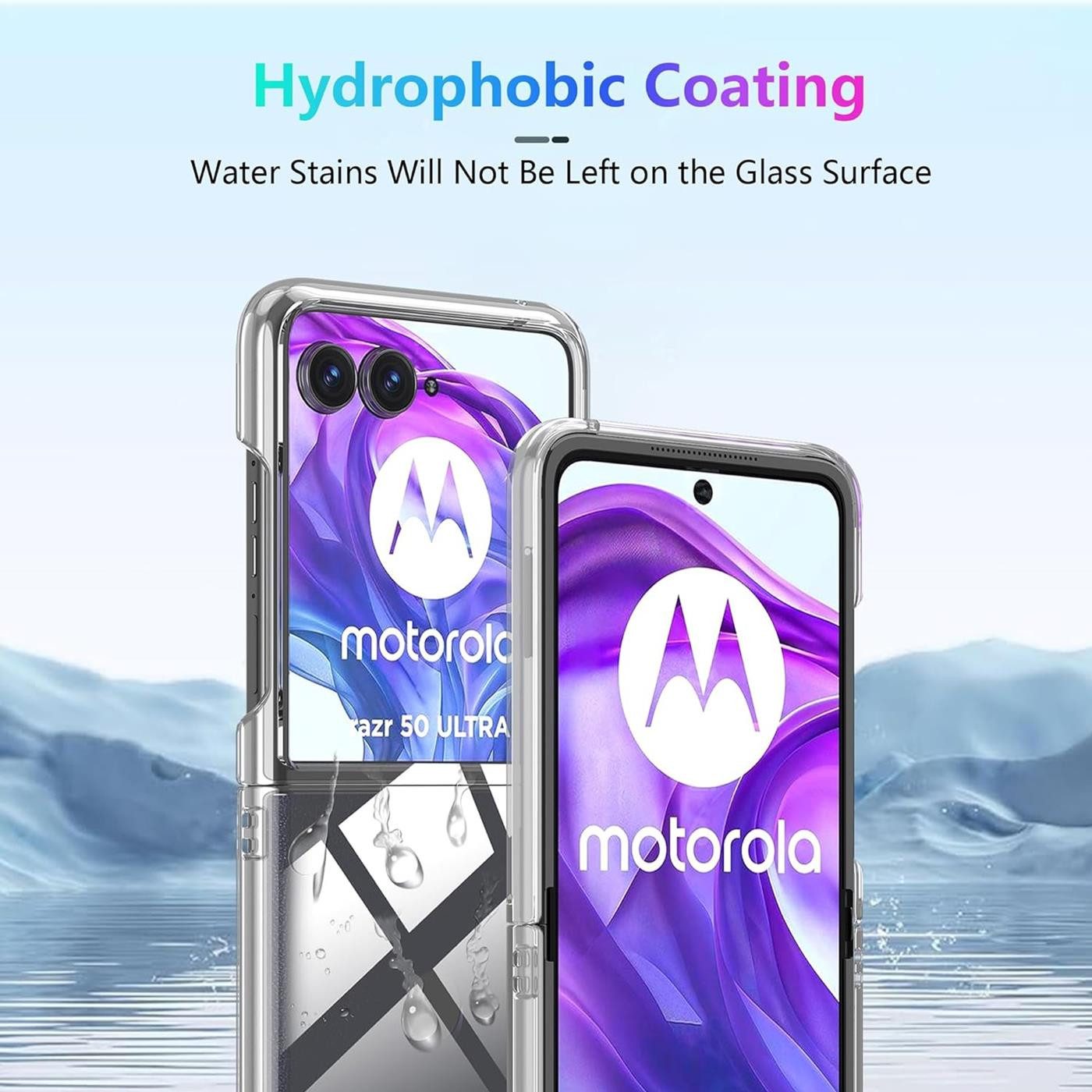 CoolGadget Handyhülle Transparent Ultra Slim Case für Motorola Razr 50 Ultra 6,9 Zoll, Silikon Hülle Dünne Schutzhülle für Motorola Razr 50 Ultra Hülle