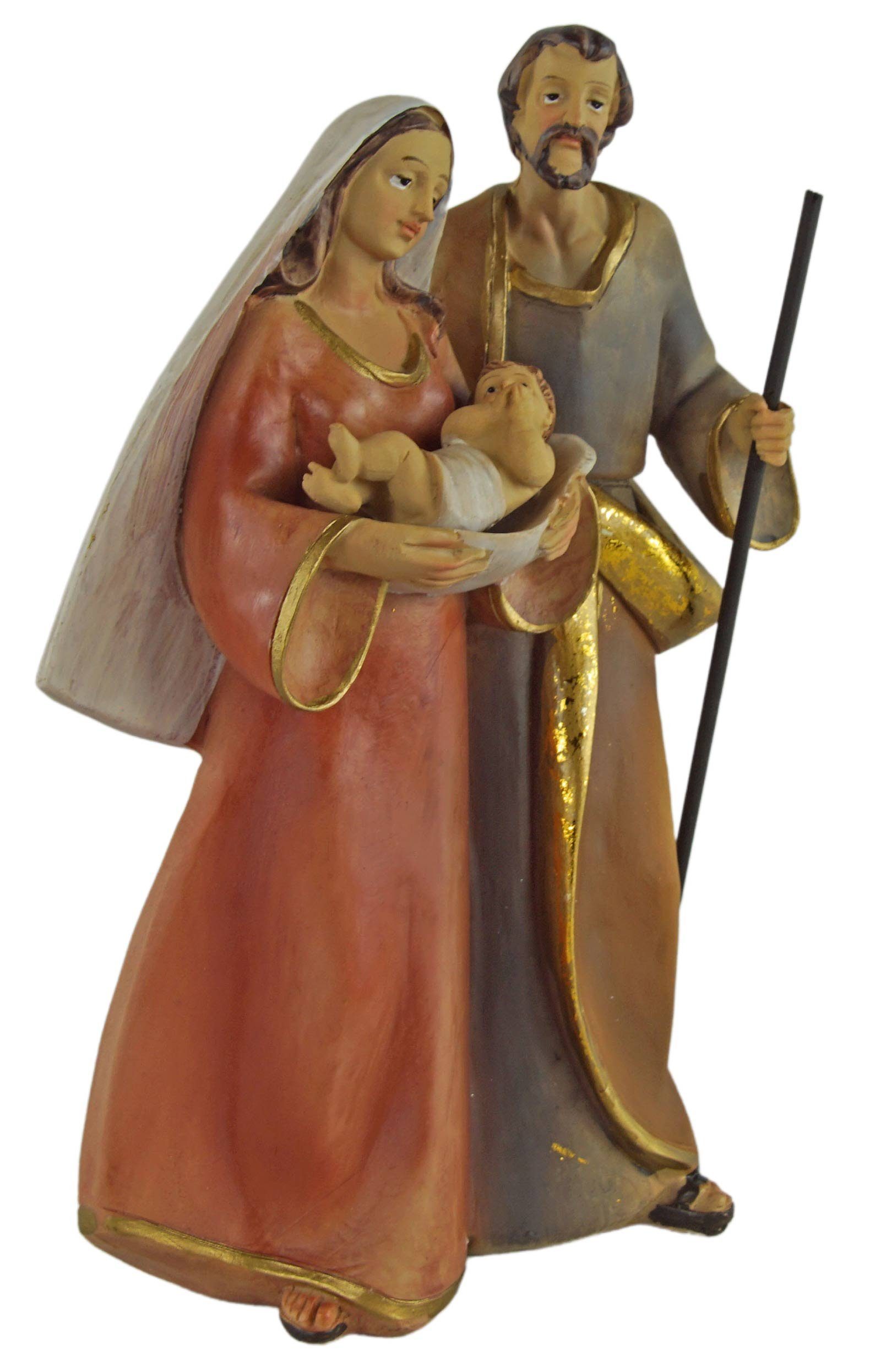 Krippenursel Krippenfigur Krippenfiguren Heilige 1-tlg), handbemalte 241-2 K Familie, Krippenfiguren 19 St., (1 cm, ca