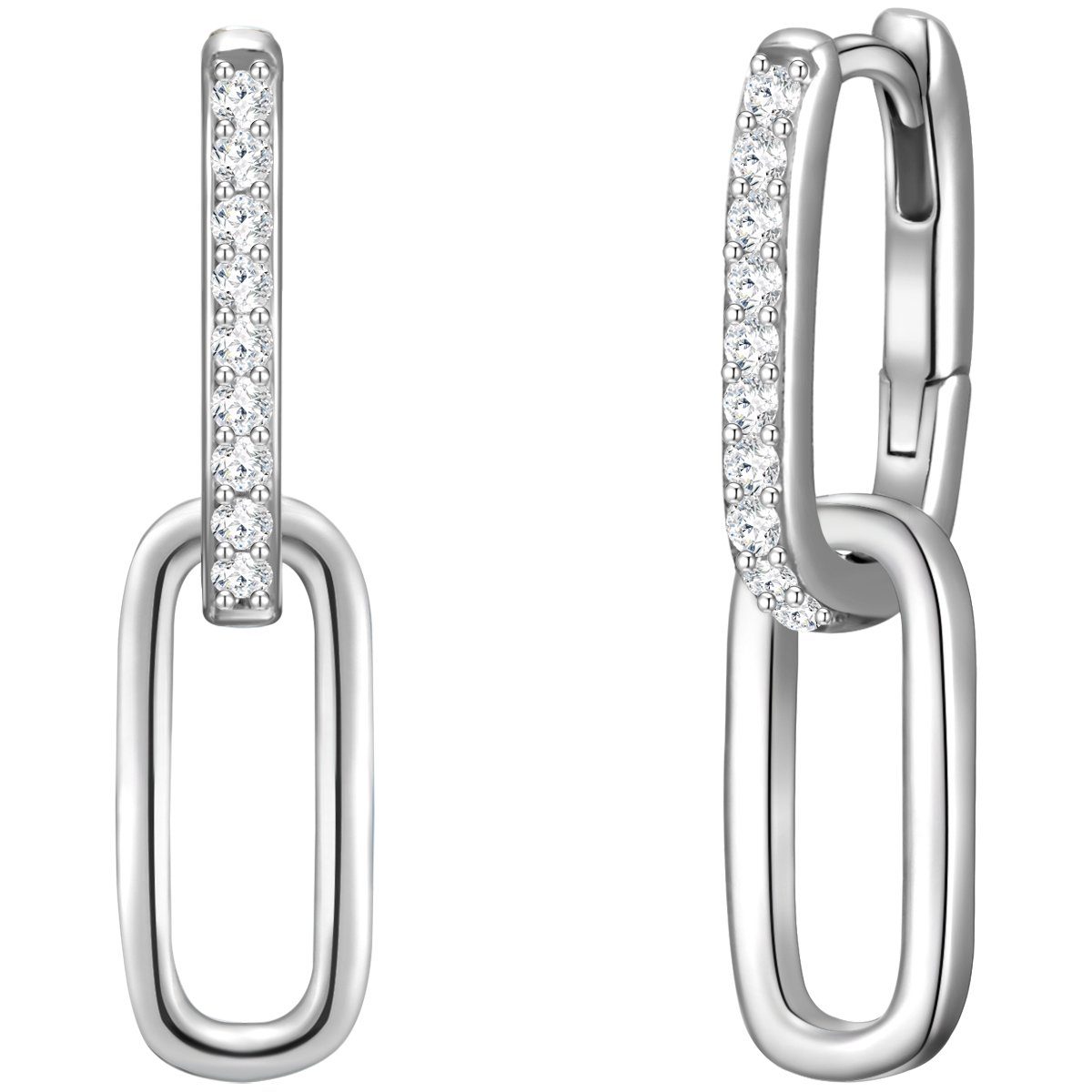 Glanzstücke München Paar Creolen silber, Creolen Sterling Silber Zirkonia w günstig online kaufen