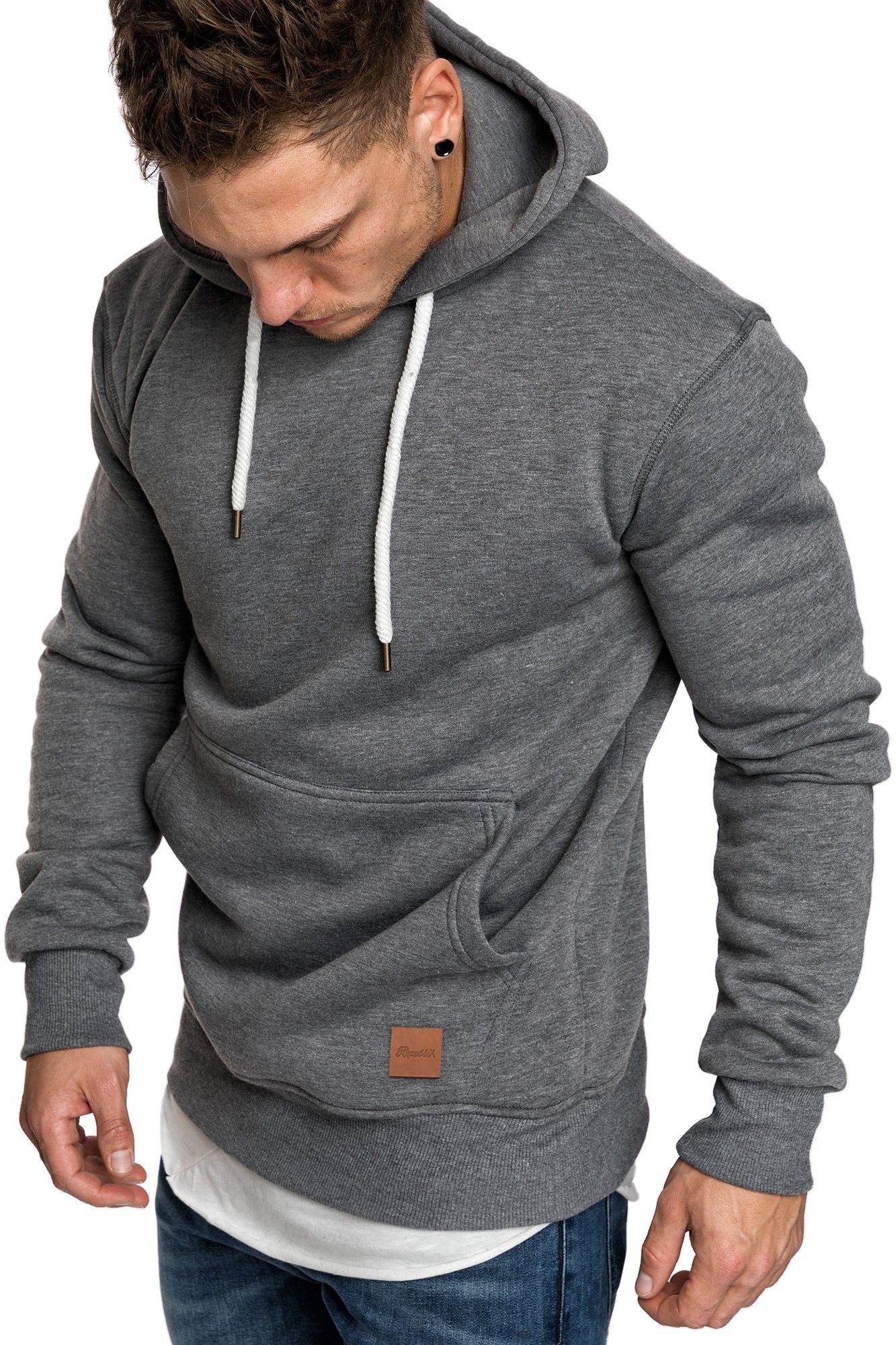 REPUBLIX Sweatshirt GRIFFIN Herren Basic Kapuzenpullover Hoodie