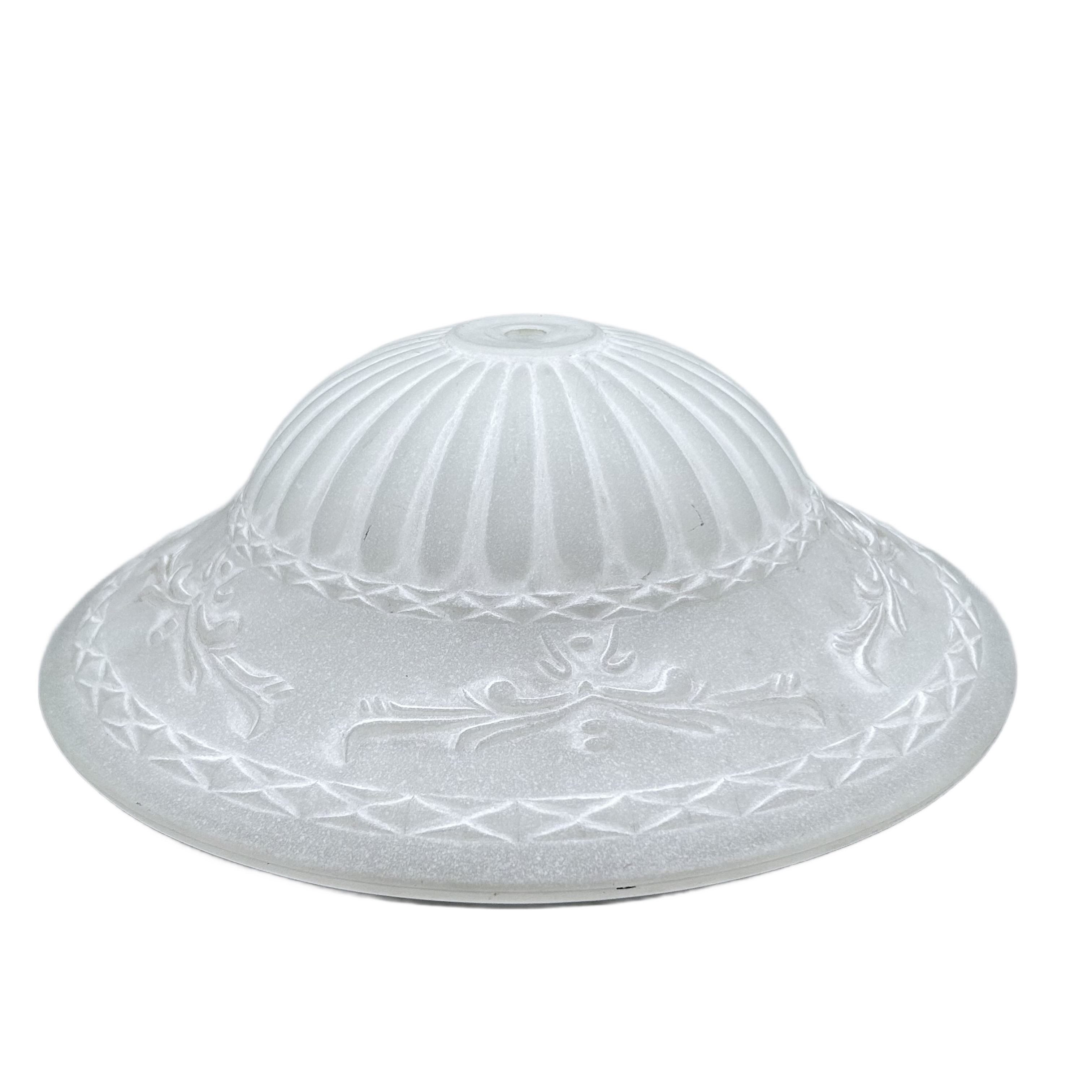Home4Living Lampenschirm Ersatzglas Lampenglas Leuchtenglas satiniert weiß Ø270 mm, dekorativ