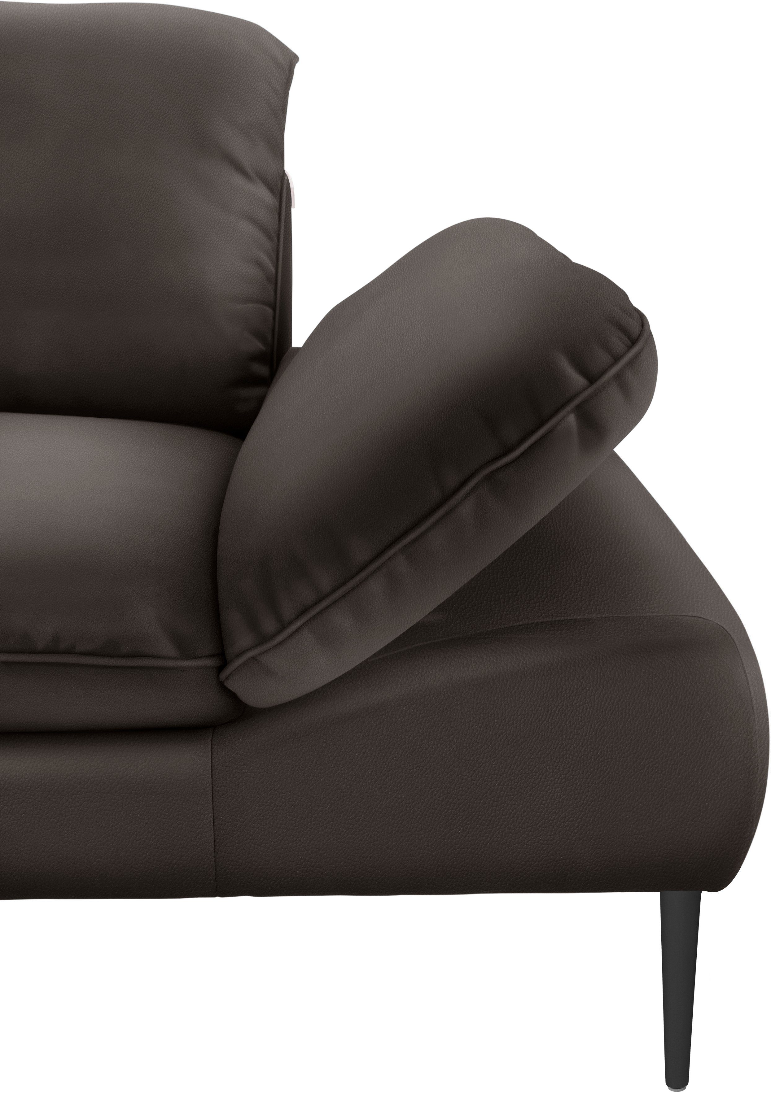 cm Breite 232 enjoy&MORE, schwarz Sitztiefenverstellung, W.SCHILLIG 2,5-Sitzer pulverbeschichtet, Füße