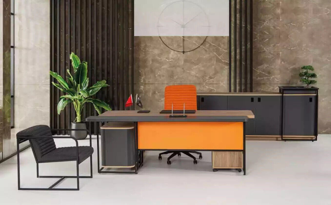 Arbeitzimmer Office Europe Büro In Moderne Made Designer Eckschreibtisch Braun Möbel, Neu Eckschreibtisch JVmoebel