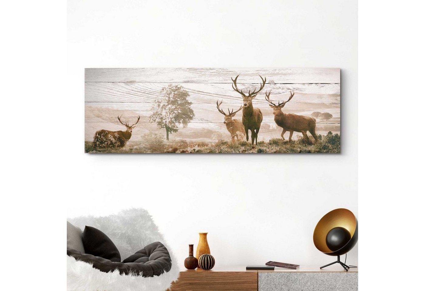 Reinders! Deco-Panel »Hirsche«, 156/52 cm-HomeTrends