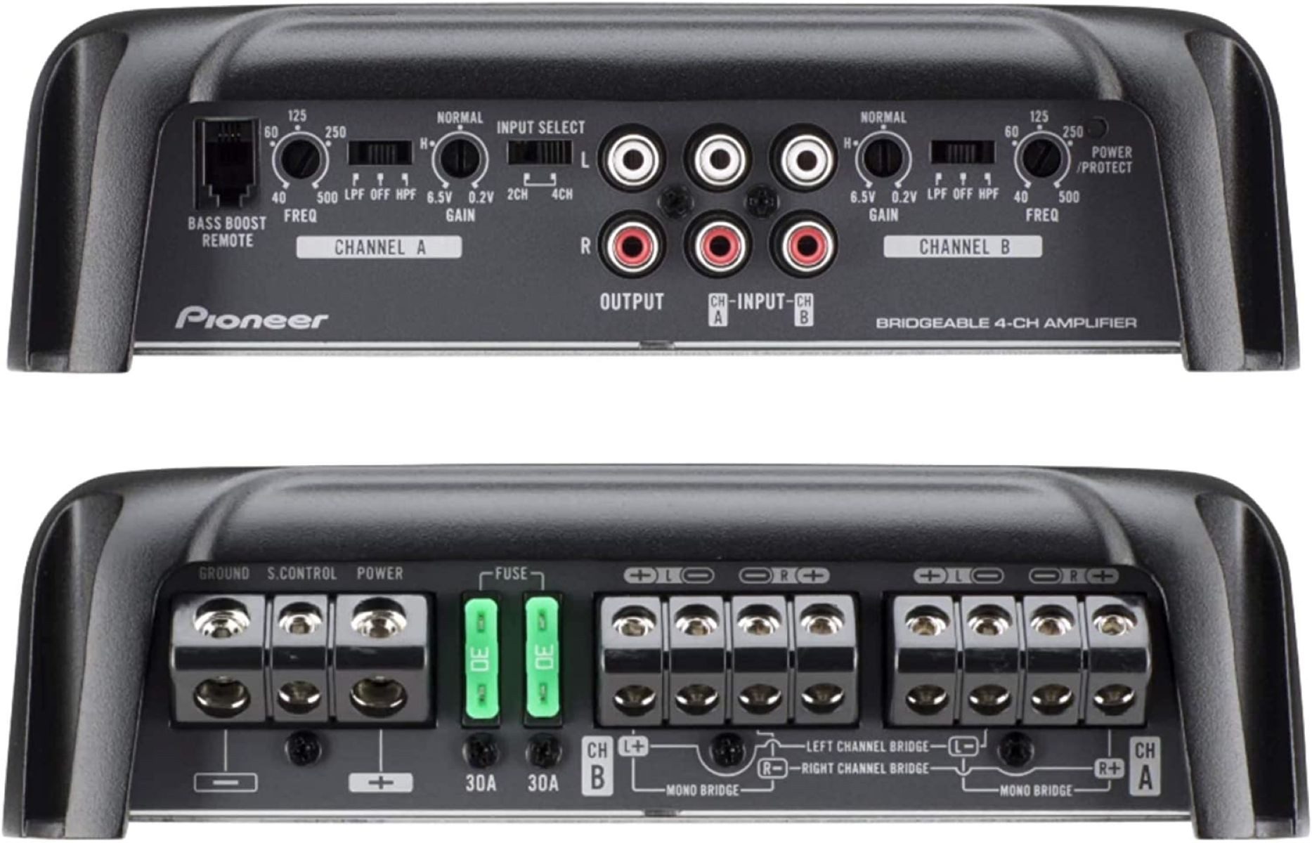 Pioneer GM-D9704 4-Kanal-Class-D-Verstärker Endstufe Endverstärker (Anzahl Kanäle: 4)