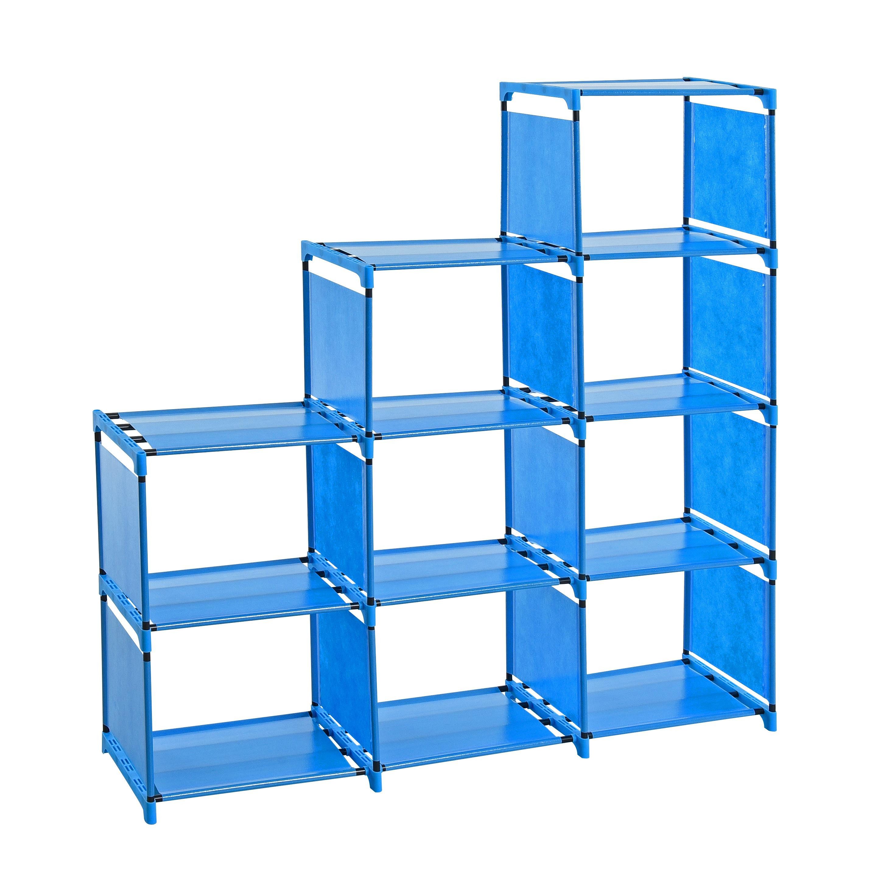 ESTEXO Regal Bücherregal Standregal Stufenregal Treppenregal Wandregal 9 Fächer B