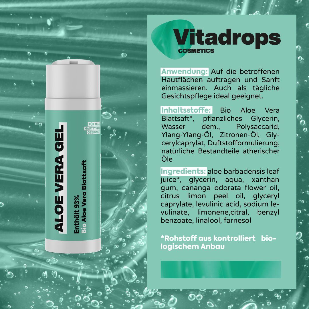Vitadrops % Körperöl Aloe Vera Vitadrops 93 Gel