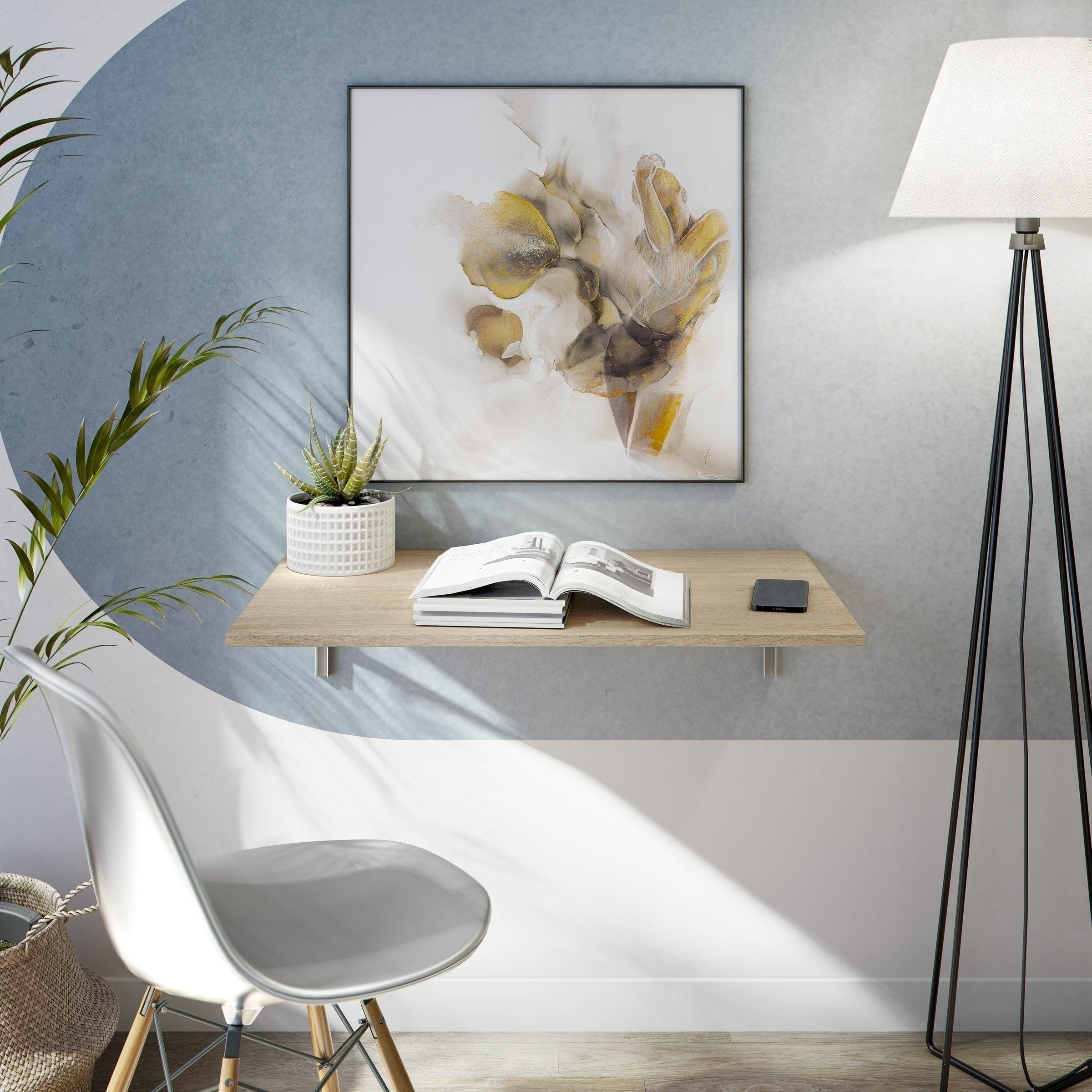 freiraum Klapptisch Wandklapptisch, in Canadian Eiche Dekor - 78x21x50 (BxH günstig online kaufen