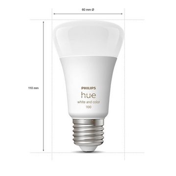 Philips Hue LED-Leuchtmittel Weiß & Farbige E27 Ambiente LED Leuchtmittel, E27, Warmweiß, Tageslichtweiß, Farbwechsler, Neutralweiß