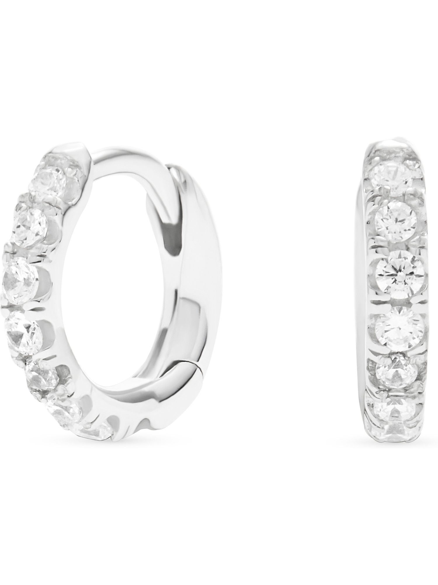 FAVS Paar Ohrhänger FAVS Damen-Ohrhänger 925er Silber 16 Zirkonia