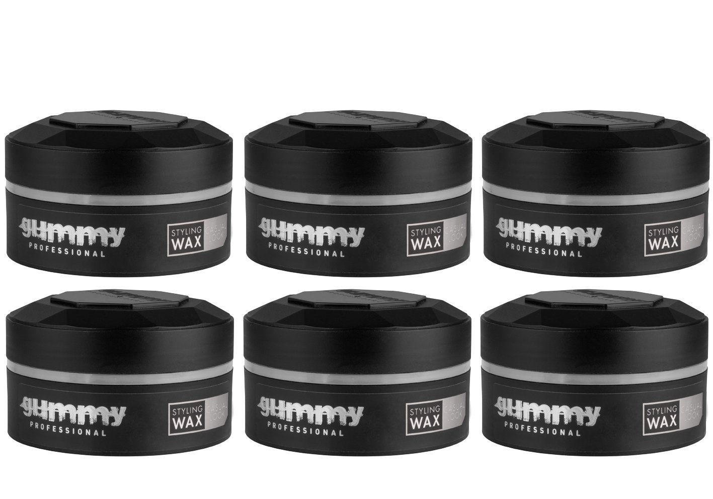 Haarwachs Fonex Gummy Styling Wax Casual Look 6er Set je 150 ml (900ml)