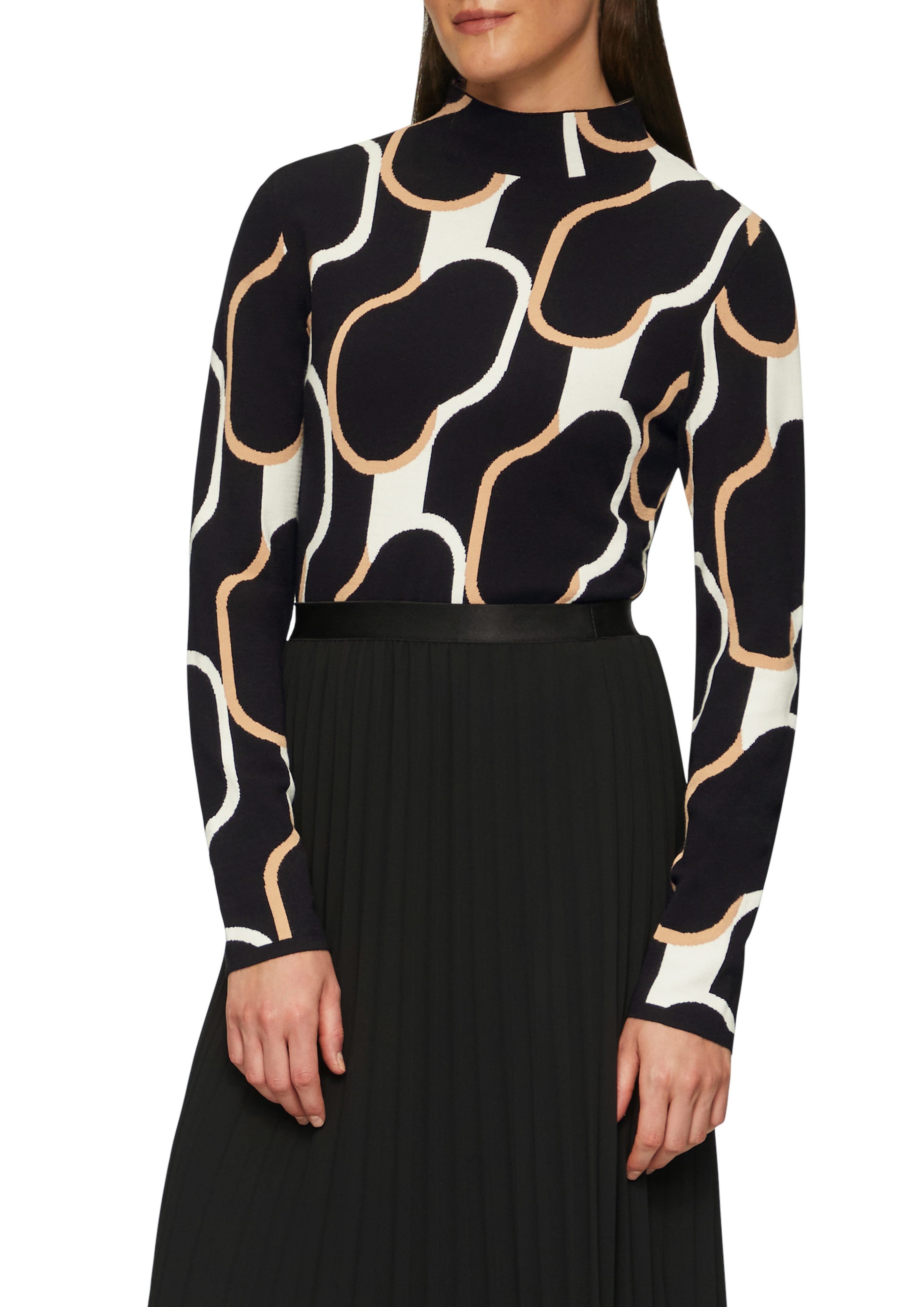 s.Oliver BLACK LABEL Strickpullover mit grafischem günstig online kaufen