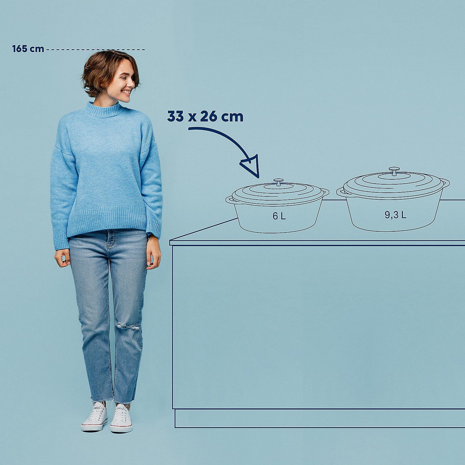kela Bräter Calido, emmailiert, Allherdboden, backofengeeignet, gute Wärmespeicherung