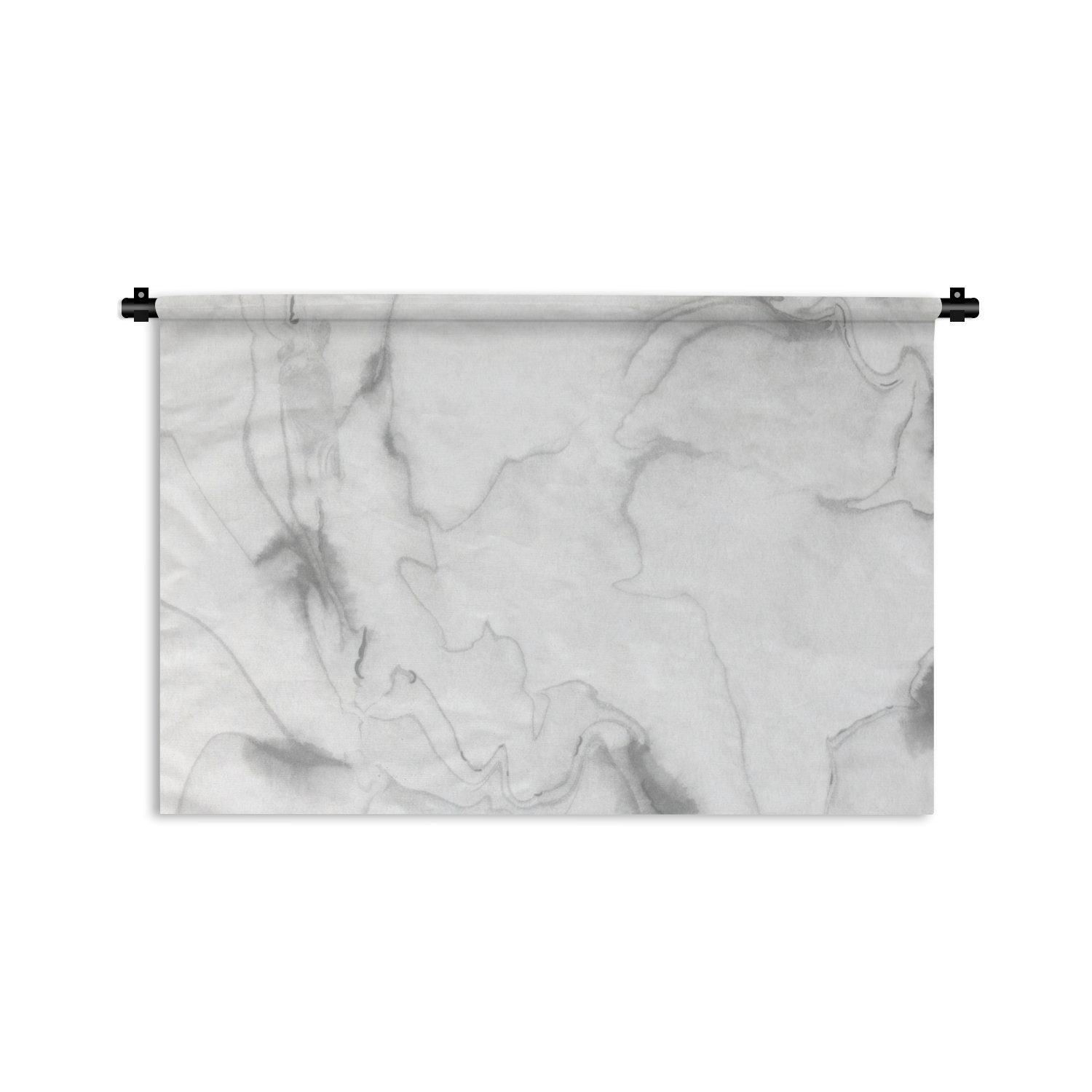MuchoWow Wanddekoobjekt Marmor - Grau - Weiß - Abstrakt - Marmoroptik, Wanddeko für Wohnzimmer, Schlafzimmer, Kleid, Wandbehang, Kinderzimmer | Wandobjekte