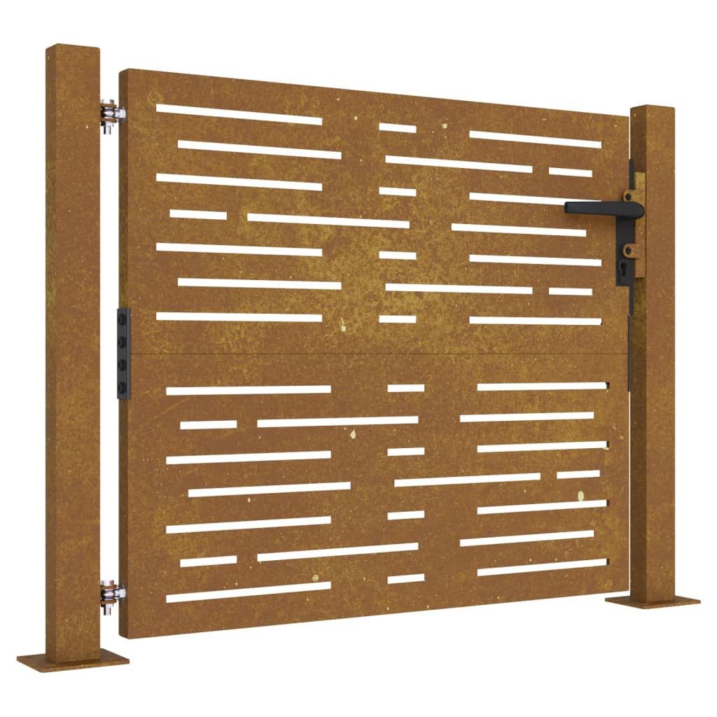 vidaXL Gartentor Gartentor 105x80 cm Cortenstahl günstig online kaufen