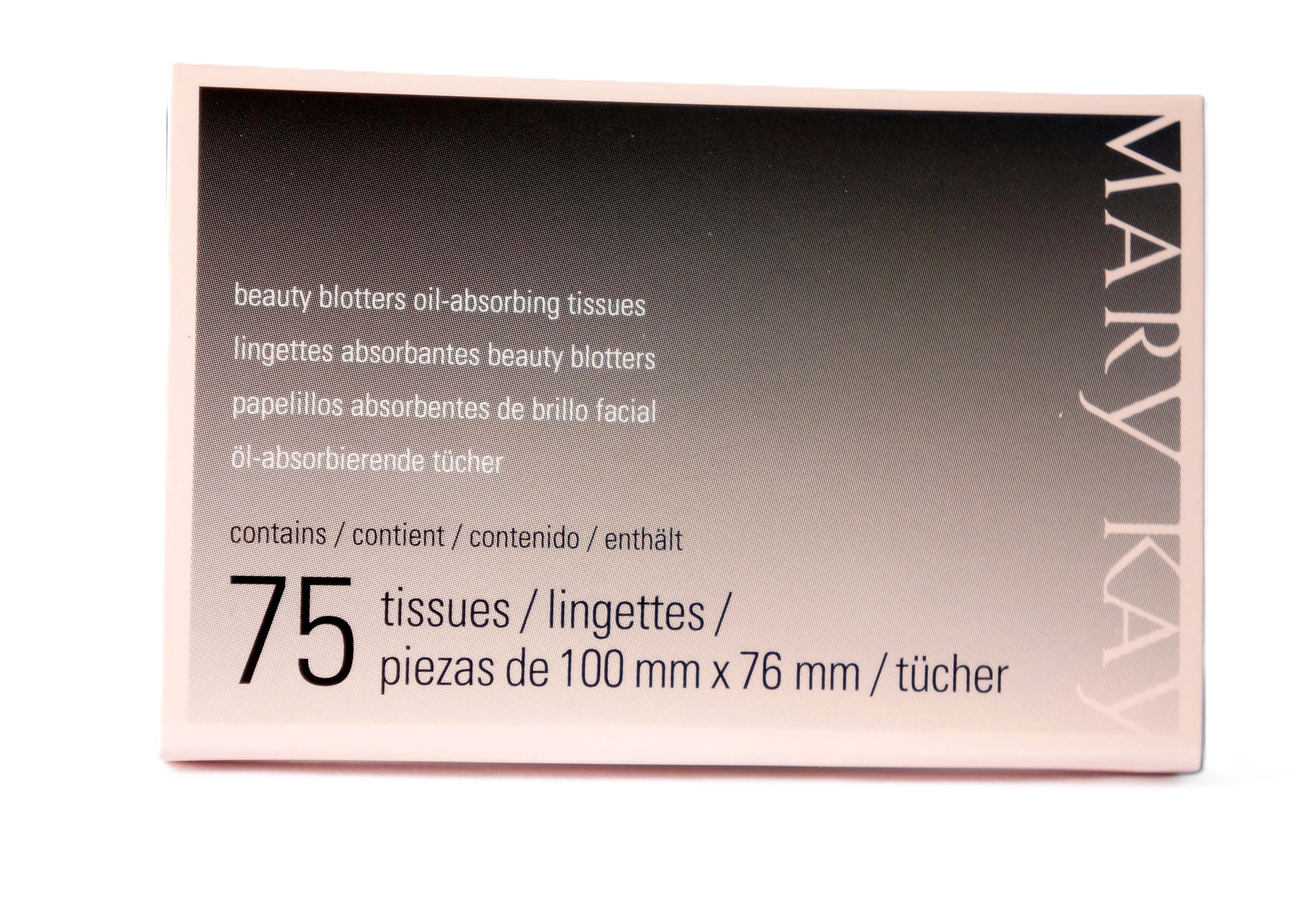 Mary Kay Gesichtsreinigungstücher Beauty Blotters, Öl absorbierende Tücher (75 Stk), 1-tlg.