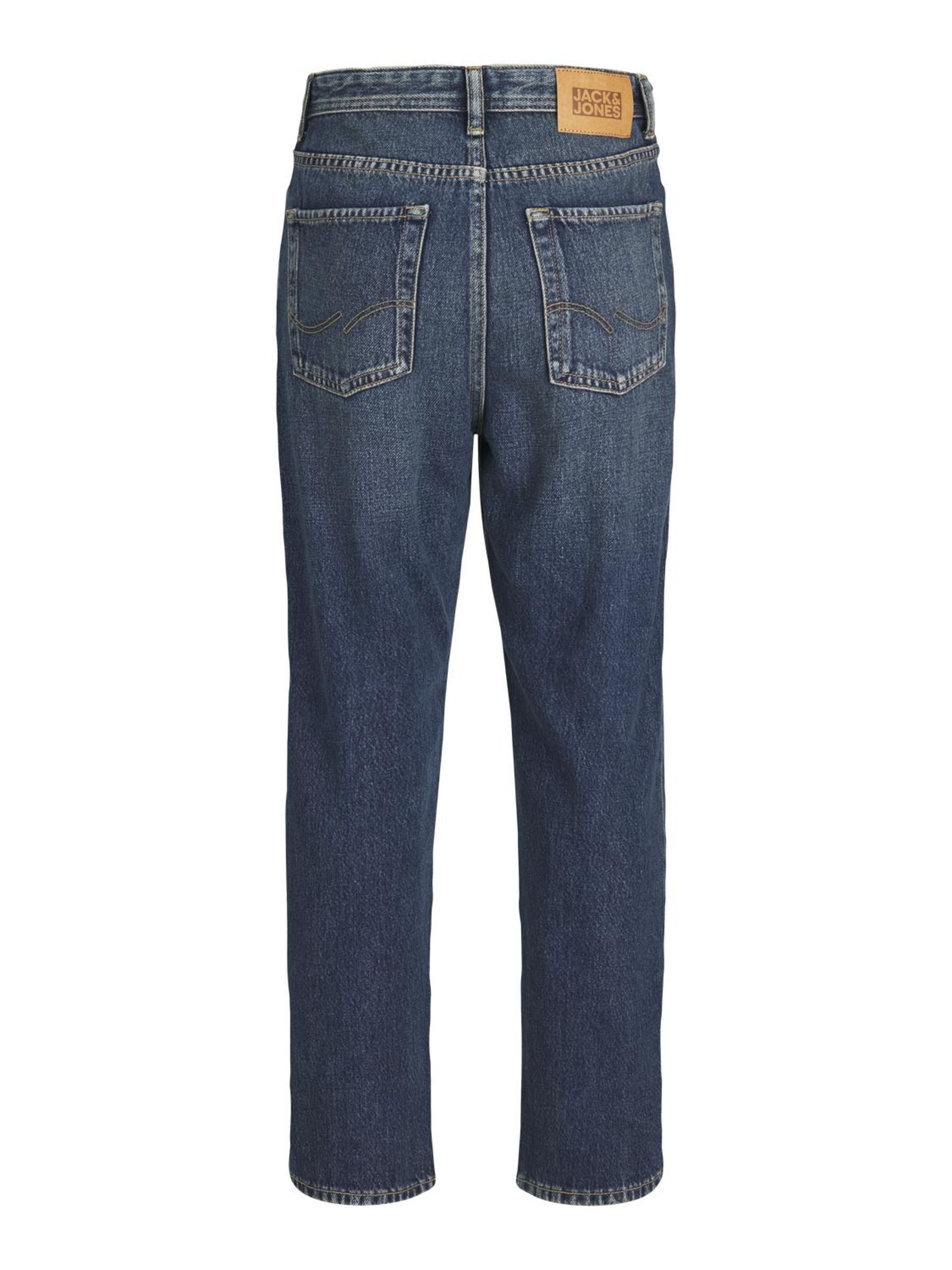 Jack & Jones Junior Relax-fit-Jeans JJICHRIS robust, pflegeleicht, stylisch Abriebeffekte, modisch, loose fit, Denim