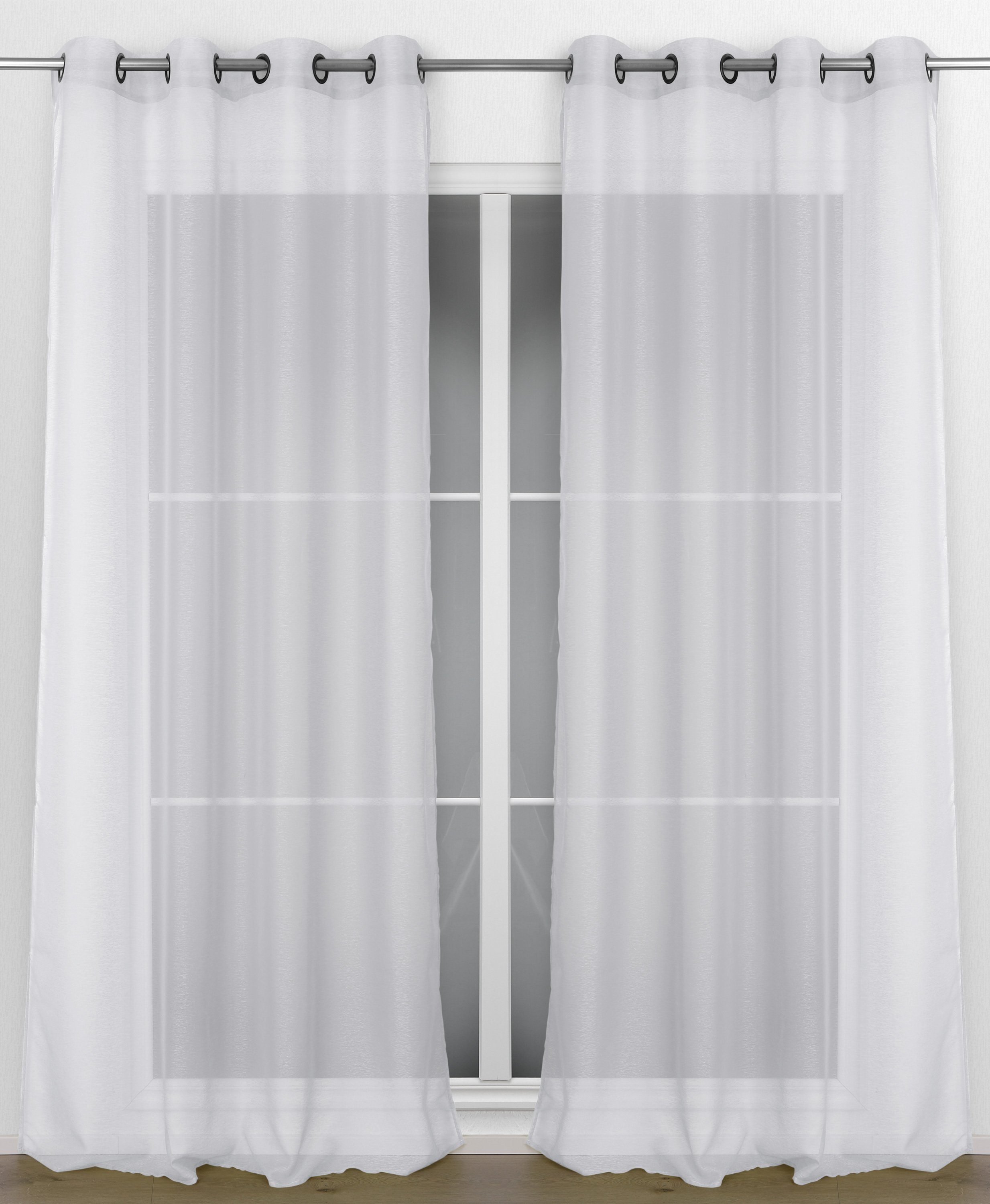Beautex Gardine Transparente Gardine Dolly, wählbar mit Kräusel- und Ösen- günstig online kaufen