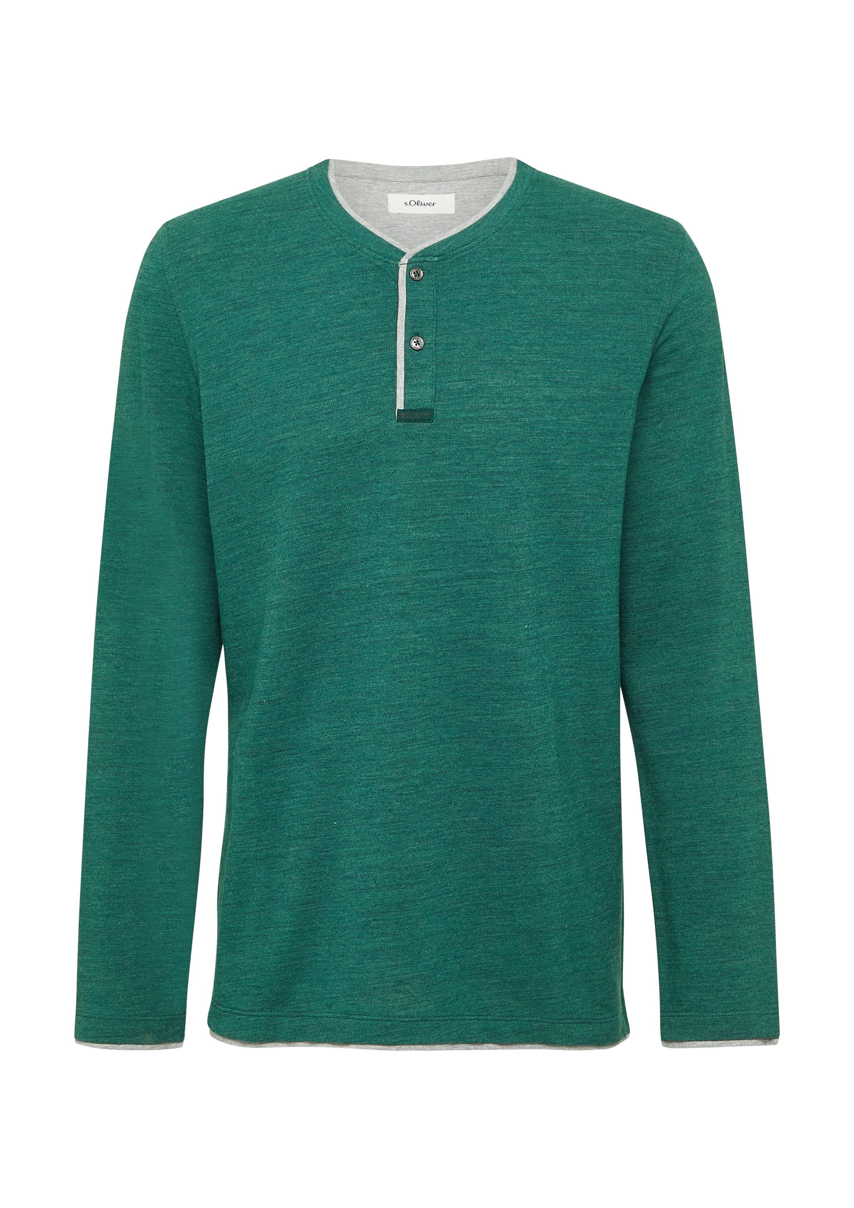 s.Oliver Henleyshirt mit Kontrast-Details
