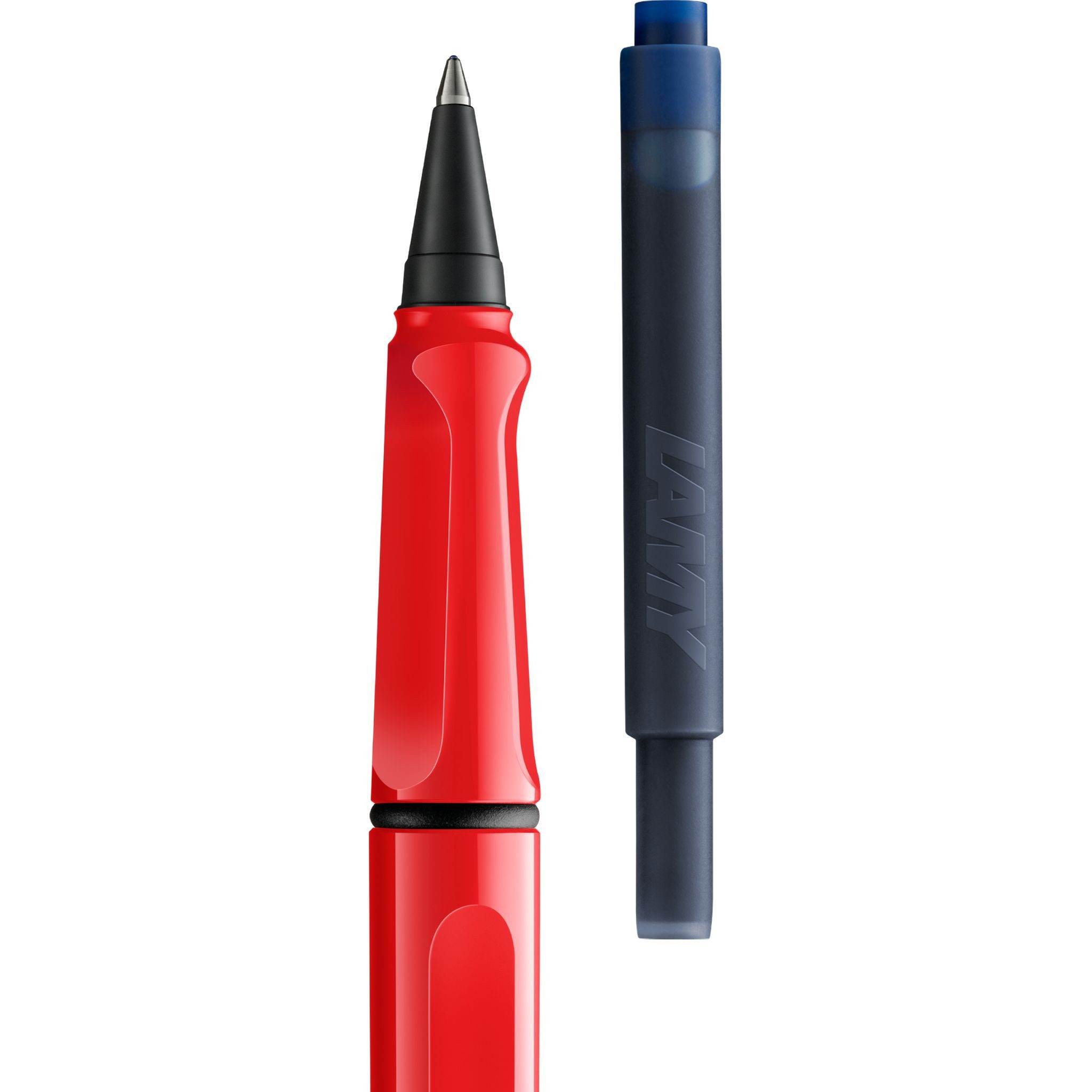 LAMY Tintenroller LAMY Tintenroller Safari Rot ROLL-INK Füller ergonomisch mit löschbare
