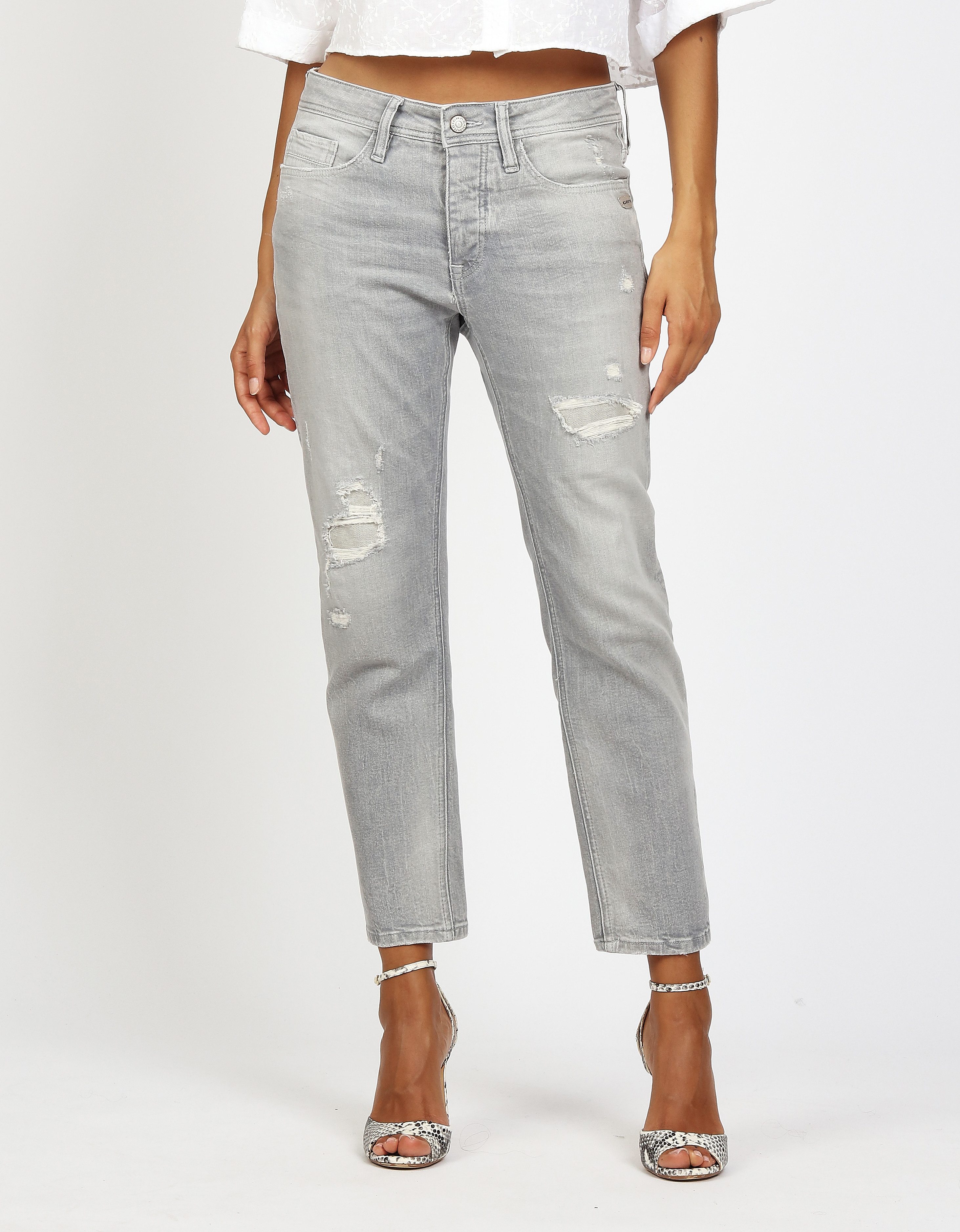 GANG Boyfriend-Jeans 94NICA CROPPED mit geraden und verkürzten Beinverlauf günstig online kaufen