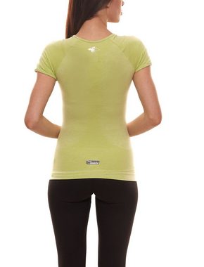 RAIDLIGHT Funktionsshirt RAIDLIGHT Yoga Atletic Shirt flexibles Damen Sport T-Shirt mit Rundhals Fitness-Shirt Grün