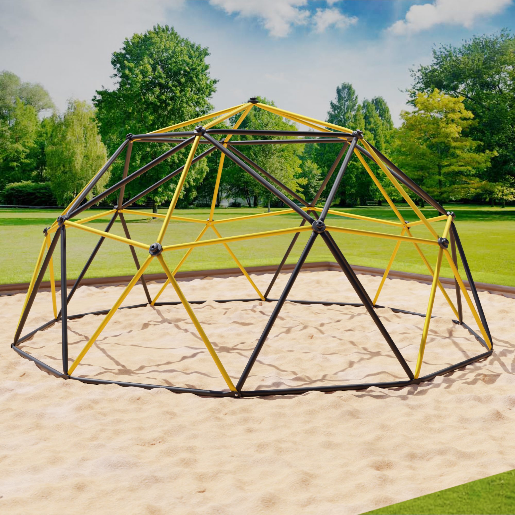 VESKA Klettergerüst Dome Climber Kinder Kletterkuppel Geodome Metall