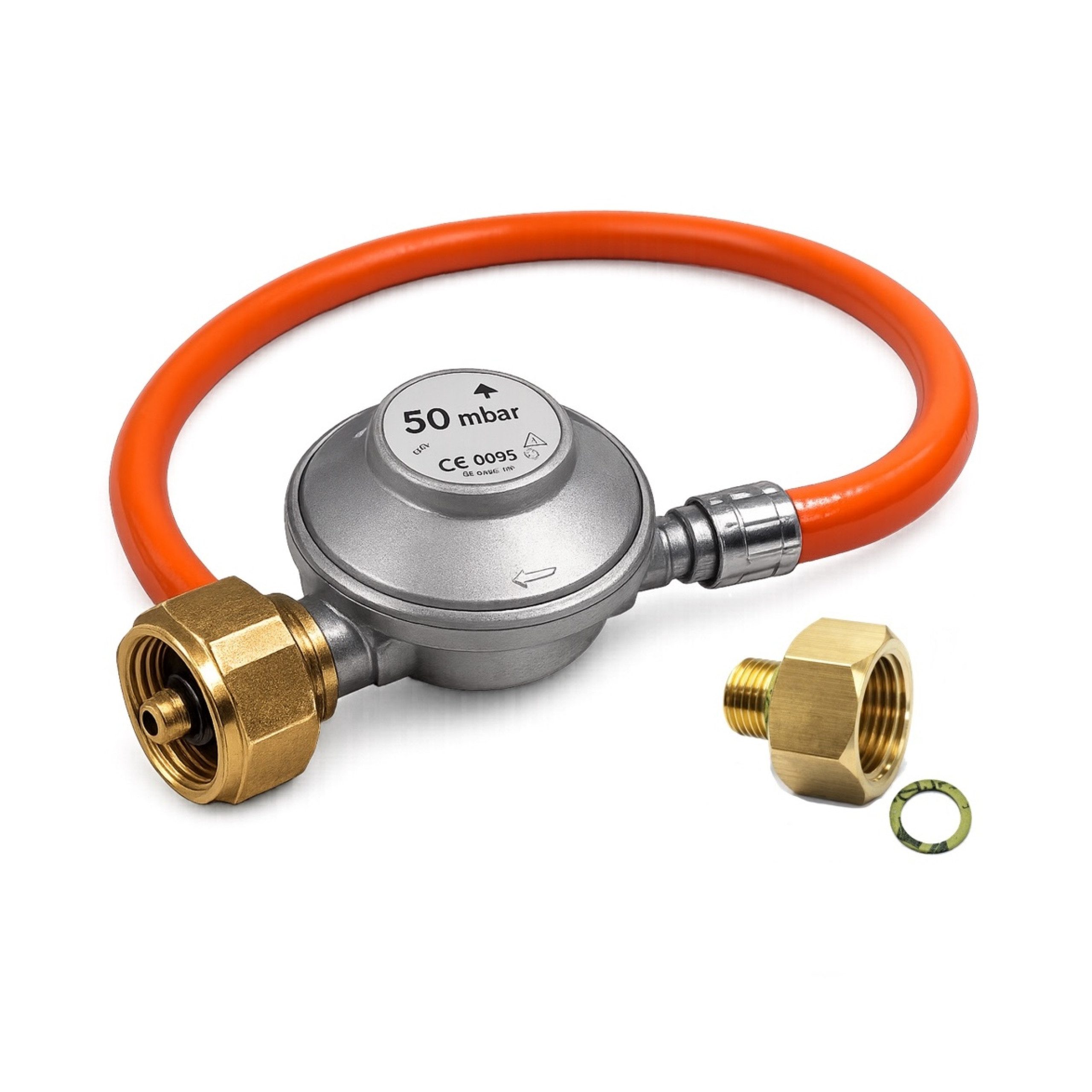 Alfa Forni Pizzaofen Alfa Forni Gas-Anschluss 50mBar Druckregler inkl. 80 cm Schlauch &