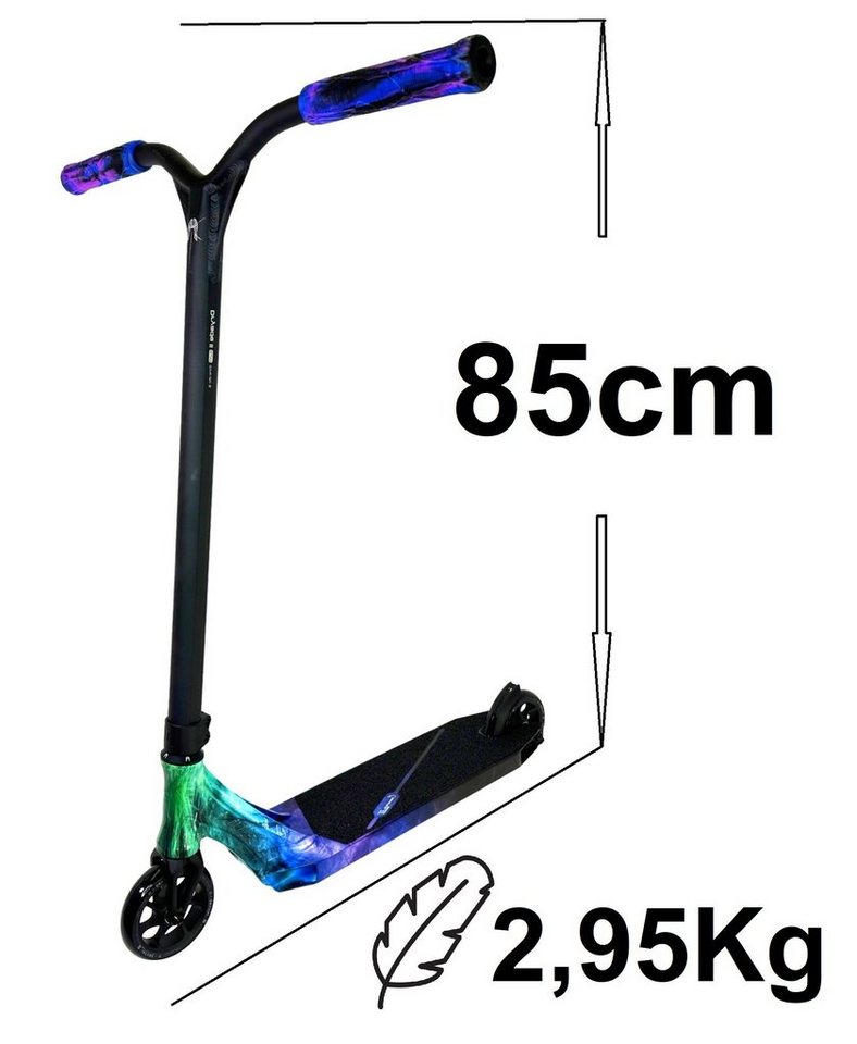 Thumbnail - Ethic DTC Stuntscooter Ethic DTC Erawan V2 M Stunt-Scooter H=85cm 2,95kg Blau Iridium