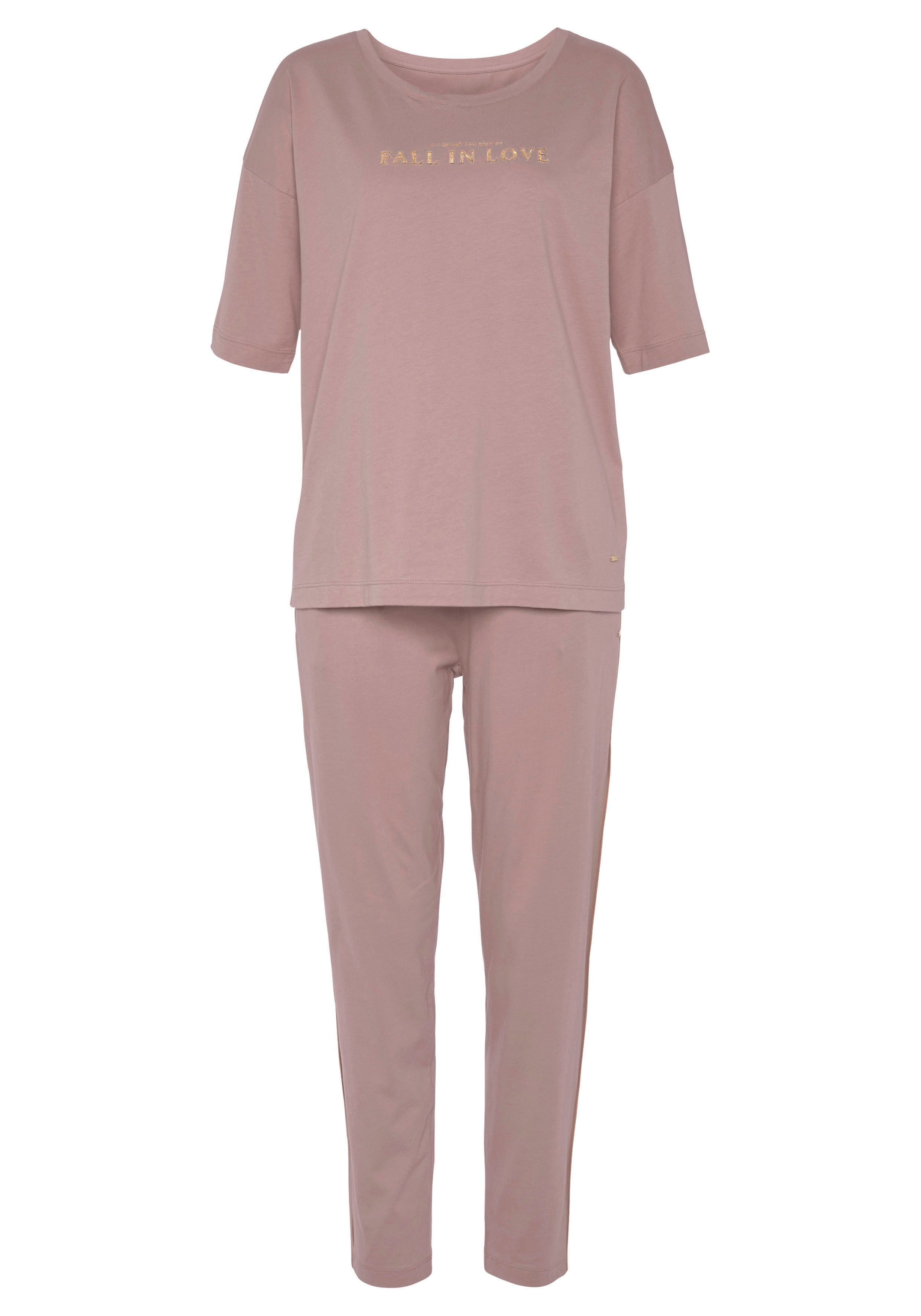 Vivance Dreams Pyjama (2 tlg., 2-teilig) mit schönem Foildruck günstig online kaufen