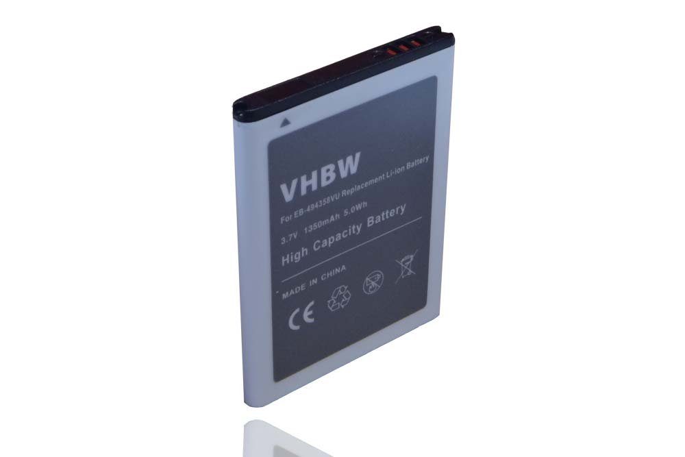 vhbw passend für Samsung Galaxy Ace Duos, Cooper, Fame Lite, Gio GT-S5660, Smartphone-Akku 1350 mAh