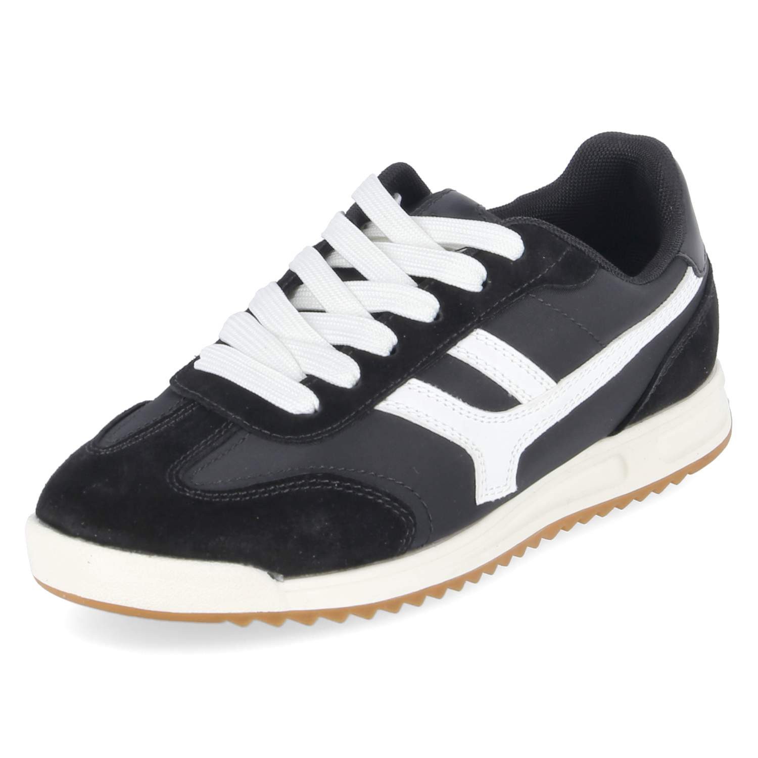 Palado Palado 6FF1310101 2100 Damen Synthetik, Leder & Textil schwarz Schnürschuh