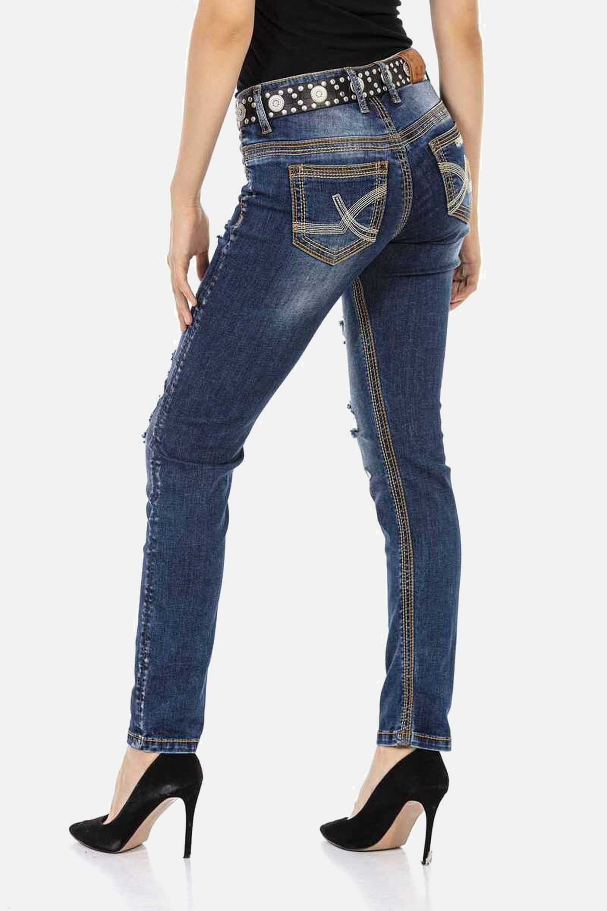 Cipo & Baxx Slim-fit-Jeans Jeans in knalligem Design, WD455