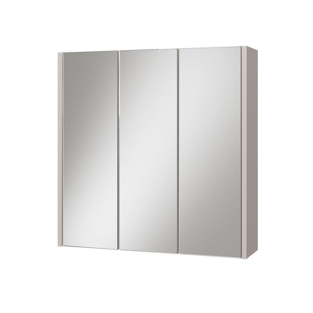 Vicco Badezimmerspiegelschrank Majest, Cashmere, 67.4 x 68 cm mit 3 Spiegeltüren (1-St)