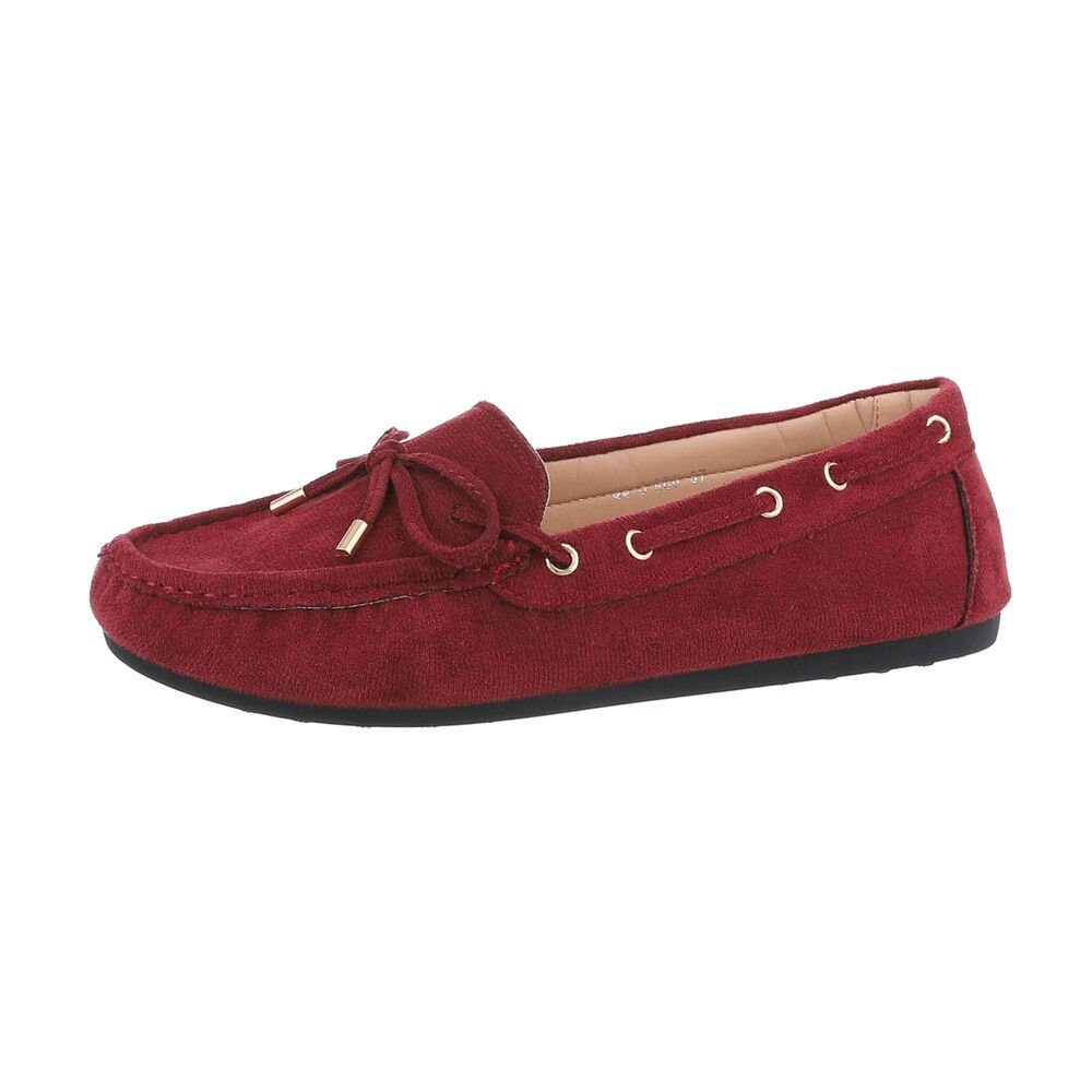 Damen Mokassins Freizeit Slipper