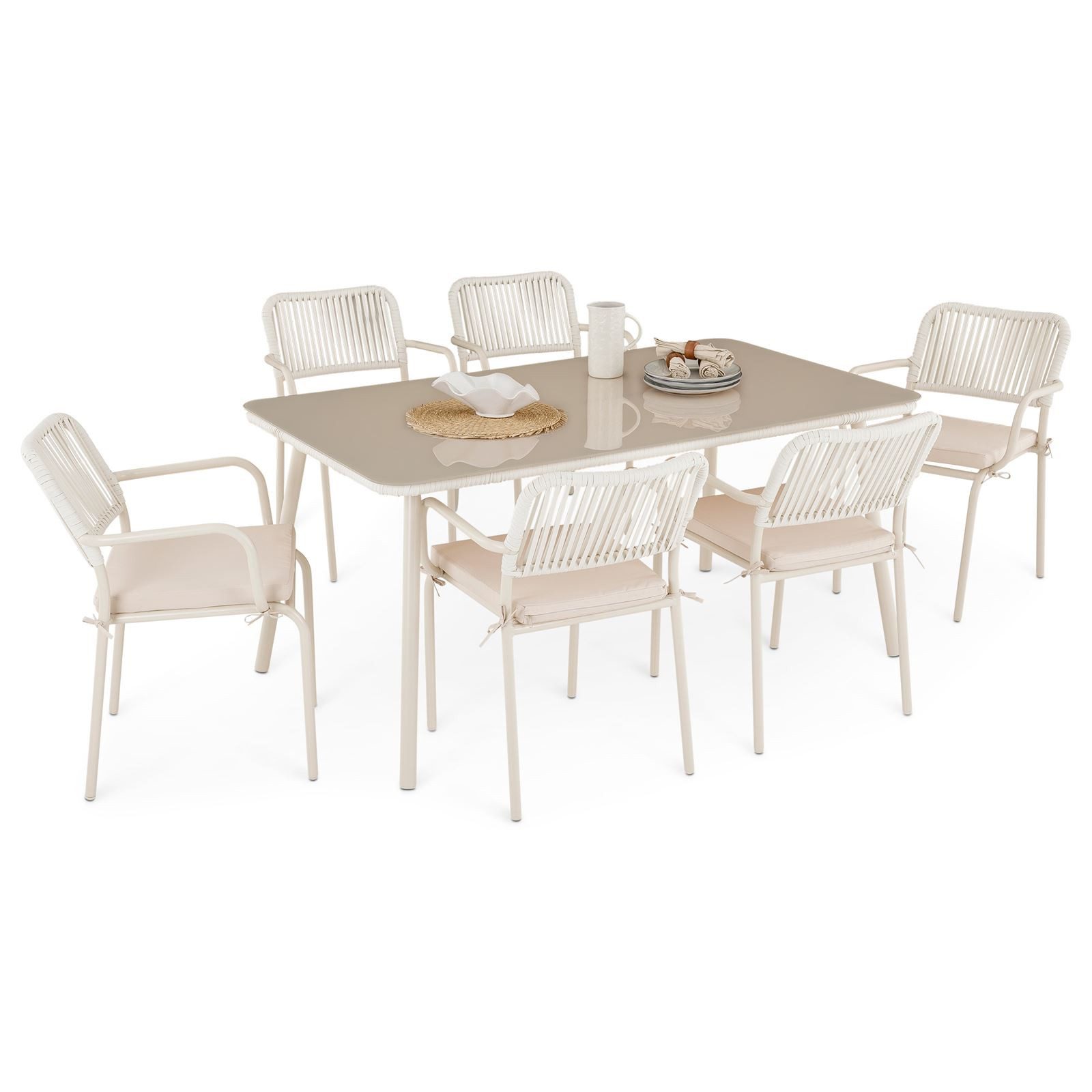 IDIMEX Garten-Essgruppe VOLONTE, Sitzgruppe 6 Stühle günstig online kaufen