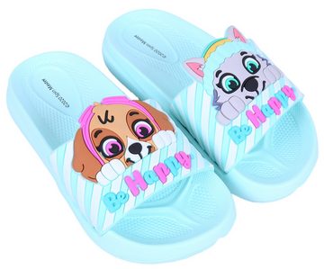 Sarcia.eu Pfefferminzfarbige Flip-Flops für Mädchen Paw Patrol 31-32 EU Pantolette