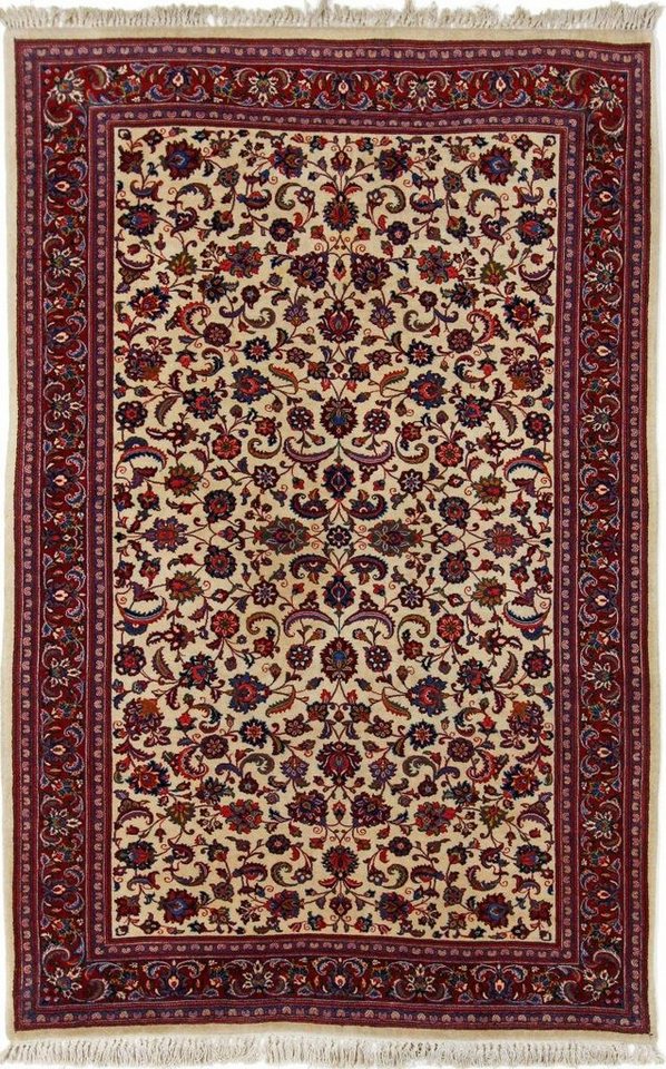 Orientteppich Antik Ghiasabad 131x199 rechteckig, Höhe: Trading, Orientteppich, Handgeknüpfter 5 Nain mm Isfahan