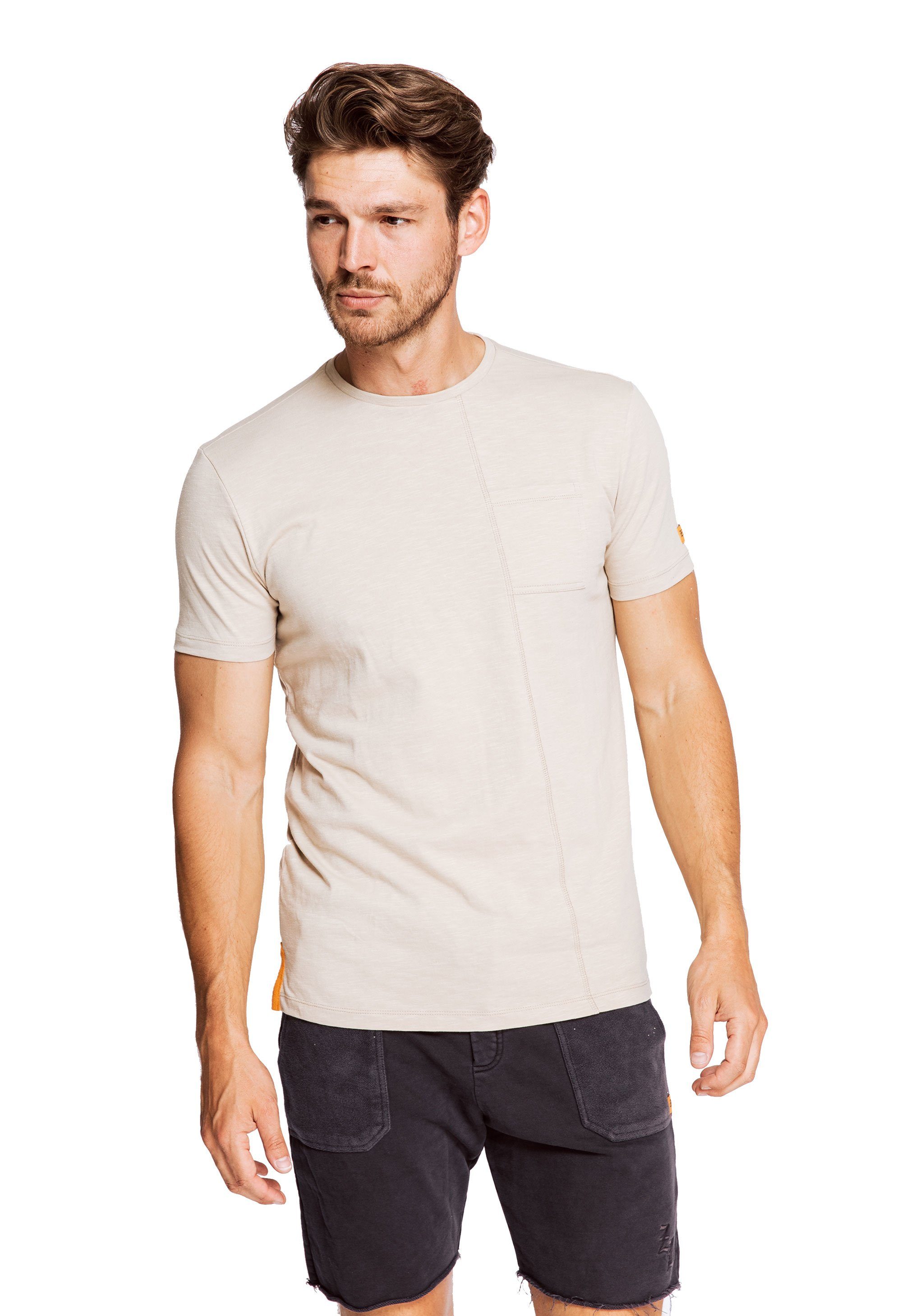 Zhrill Longshirt T-Shirt TILL Sand (0-tlg)