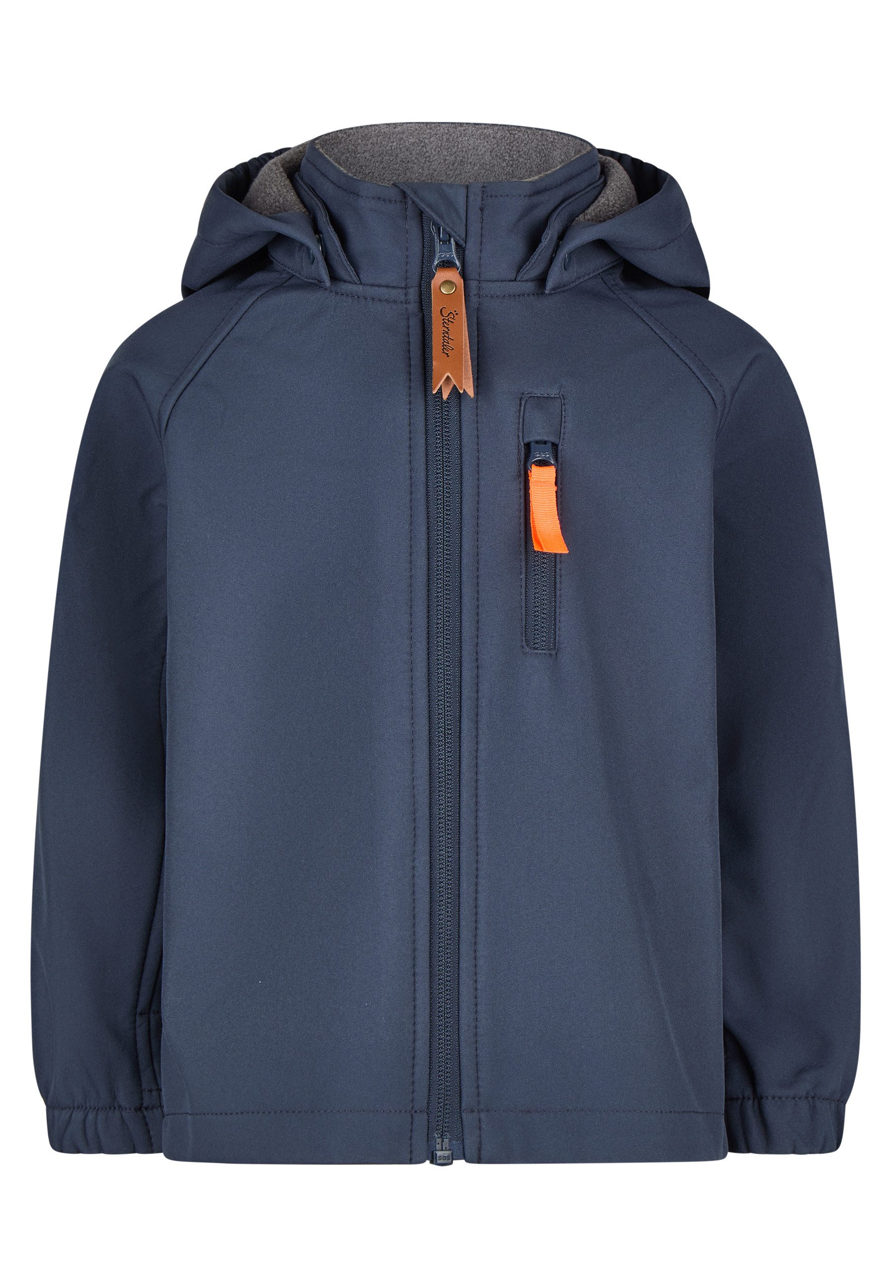 Sterntaler® Regenjacke Softshelljacke mit Kapuze (1-St) reflektierende Streifen