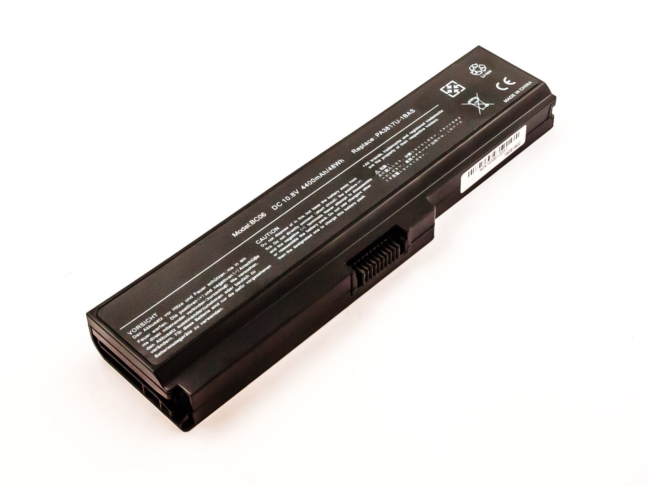 Akkuversum Akku kompatibel mit Toshiba Satellite C670 Akku Akku 4400 mAh (10,8 V)