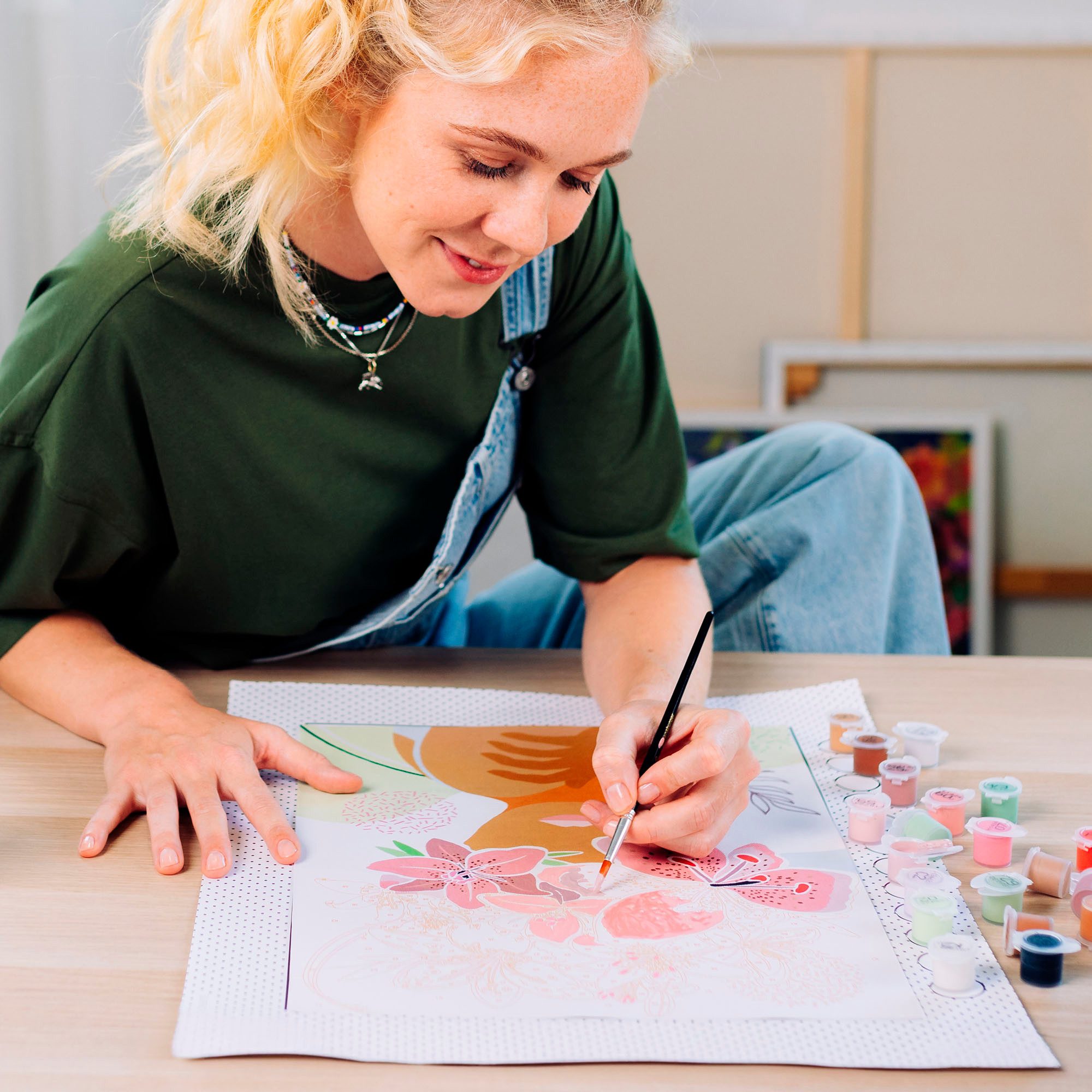 Ravensburger Malen nach Zahlen CreArt, Leinwand Gedankenblumen, Made in Europe