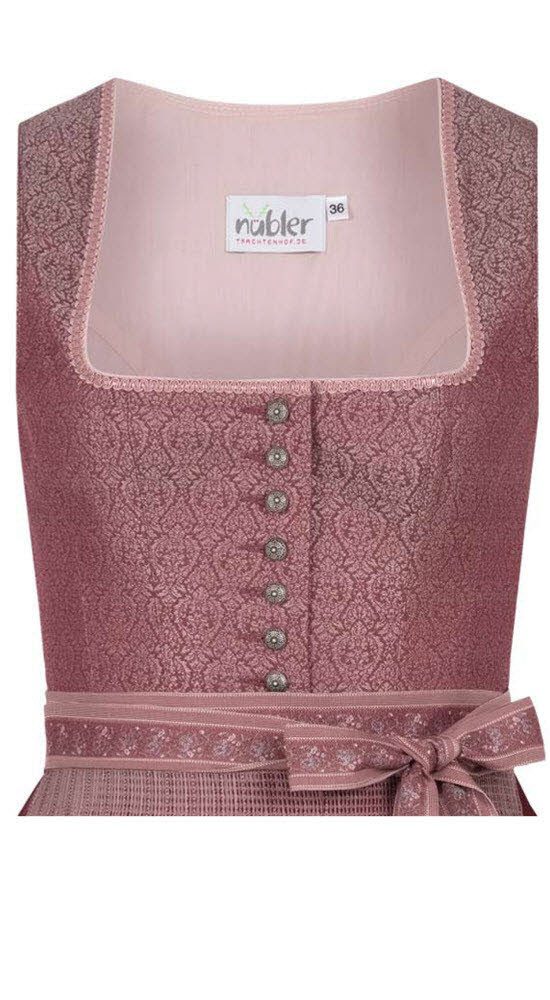 Nübler Dirndl Dindl midi Dora in Bordeaux von Nübler - Rocklänge 70 cm